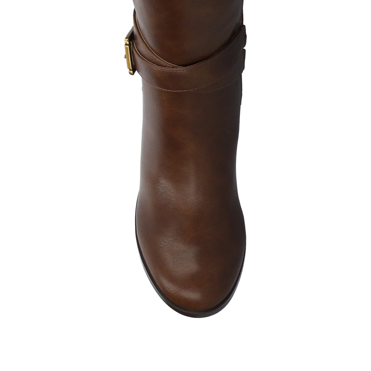 AVALONN KNEE HIGH DRESS BOOTS IN WIDE CALF - Chocolate - Image 4