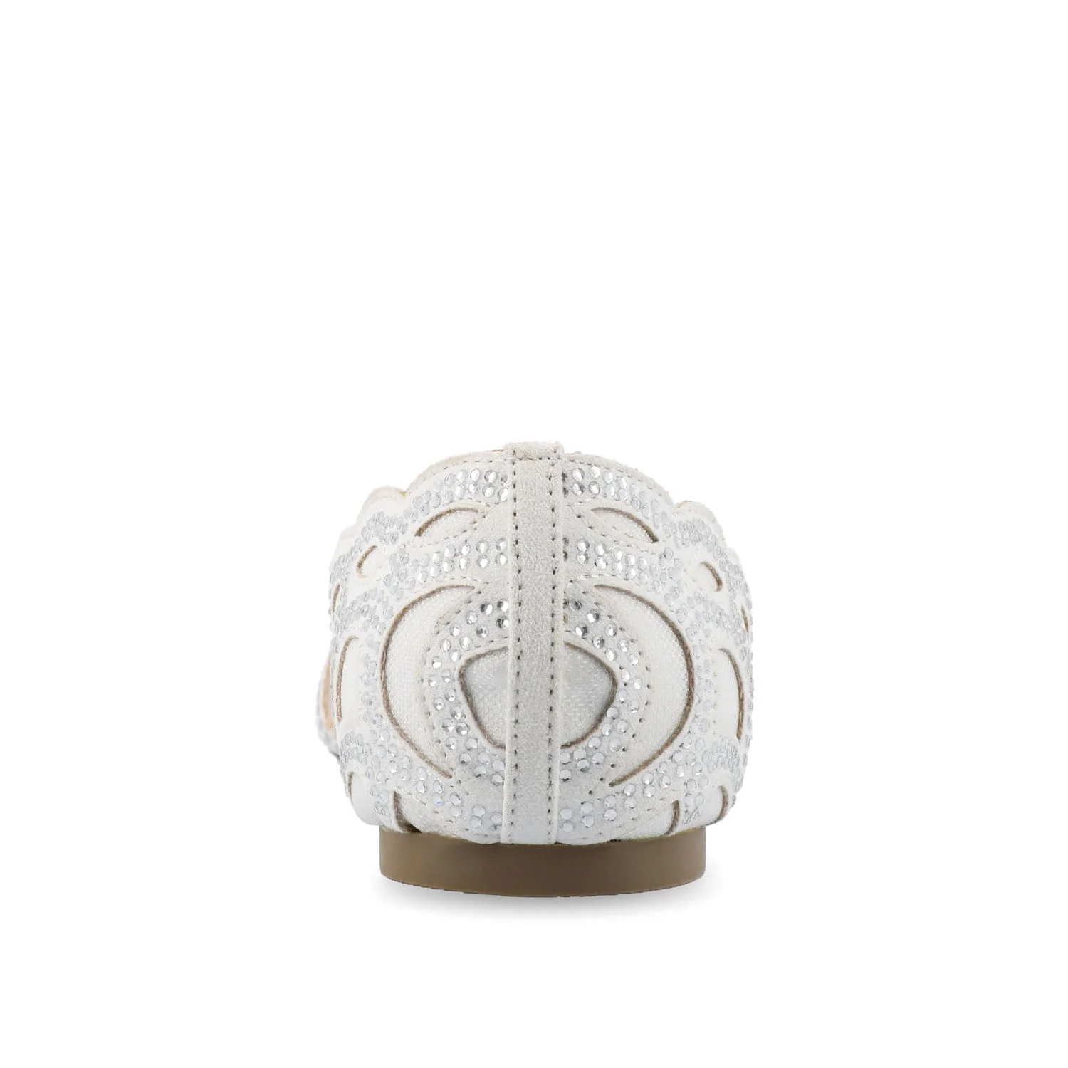 BATAVIA BALLET FLATS IN FAUX SUEDE & MESH - White Mesh - Image 6