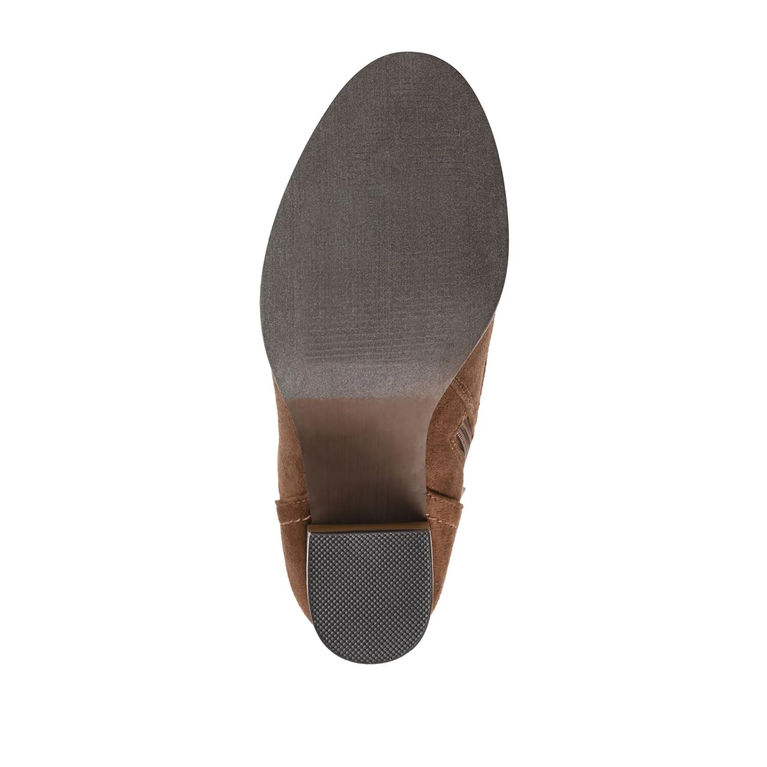 BAYLOR LACE-UP BOOTIES IN FAUX SUEDE - Brown Faux Suede - Image 8