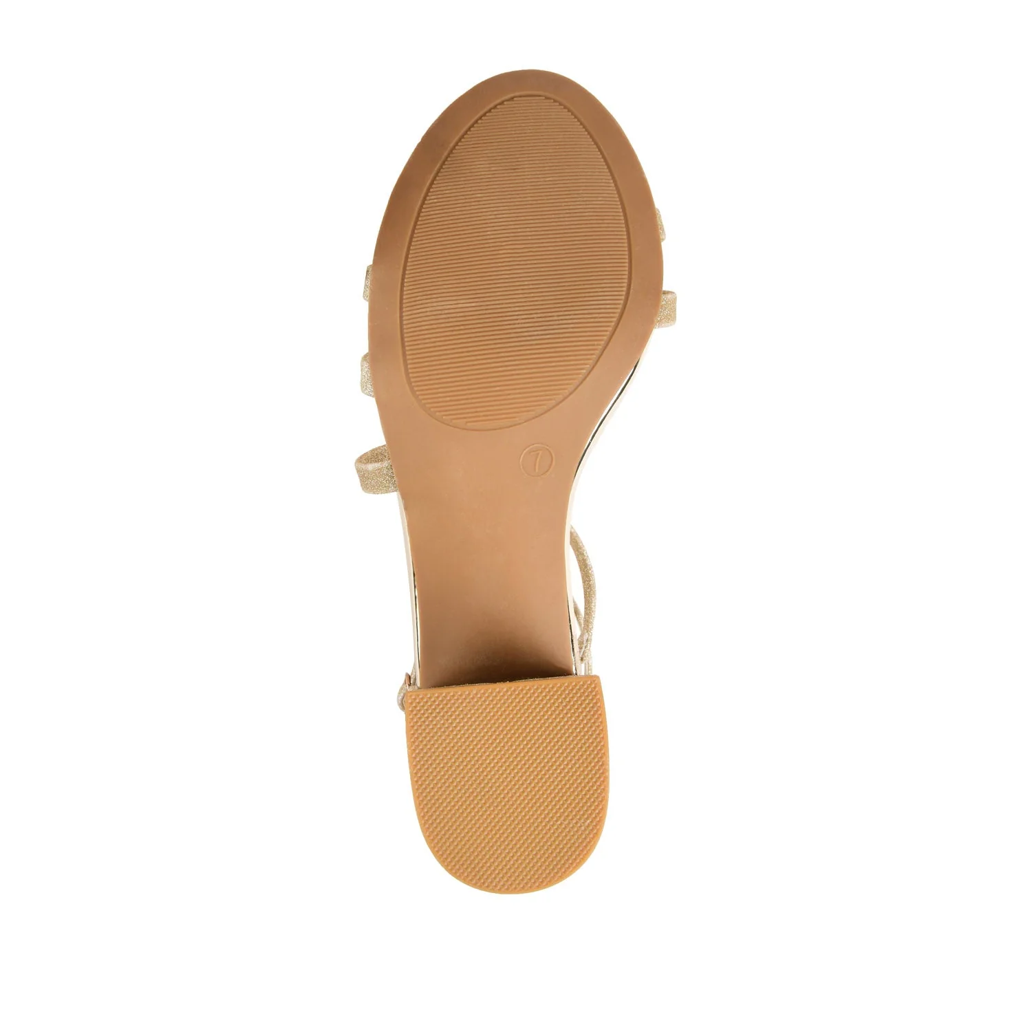 BELLA STRAPPY HEELS IN GLITTER - Gold Glitter - Image 8