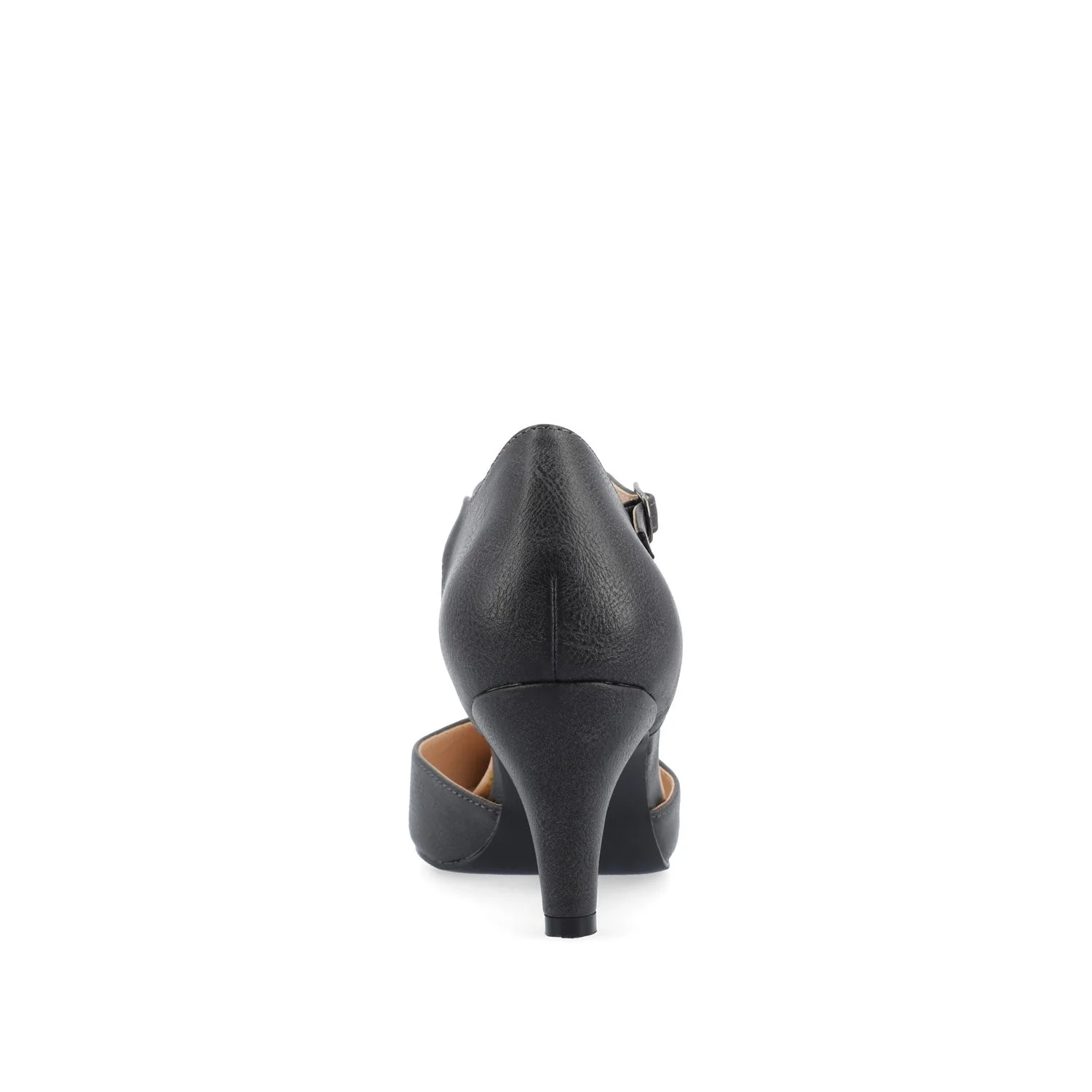 BETTIE D'ORSAY PUMP HEELS IN WIDE - Grey PU - Image 7