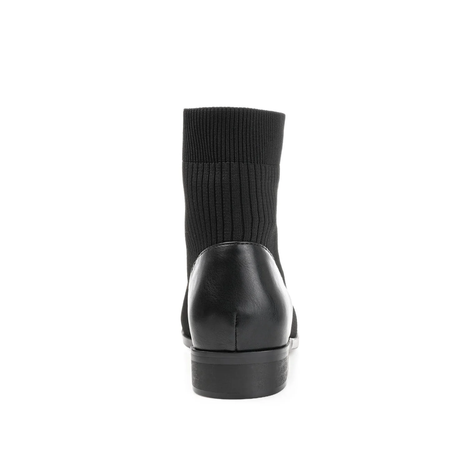 BEXLIE ZIP-UP BOOTIES IN KNIT FABRIC - Black - Image 7