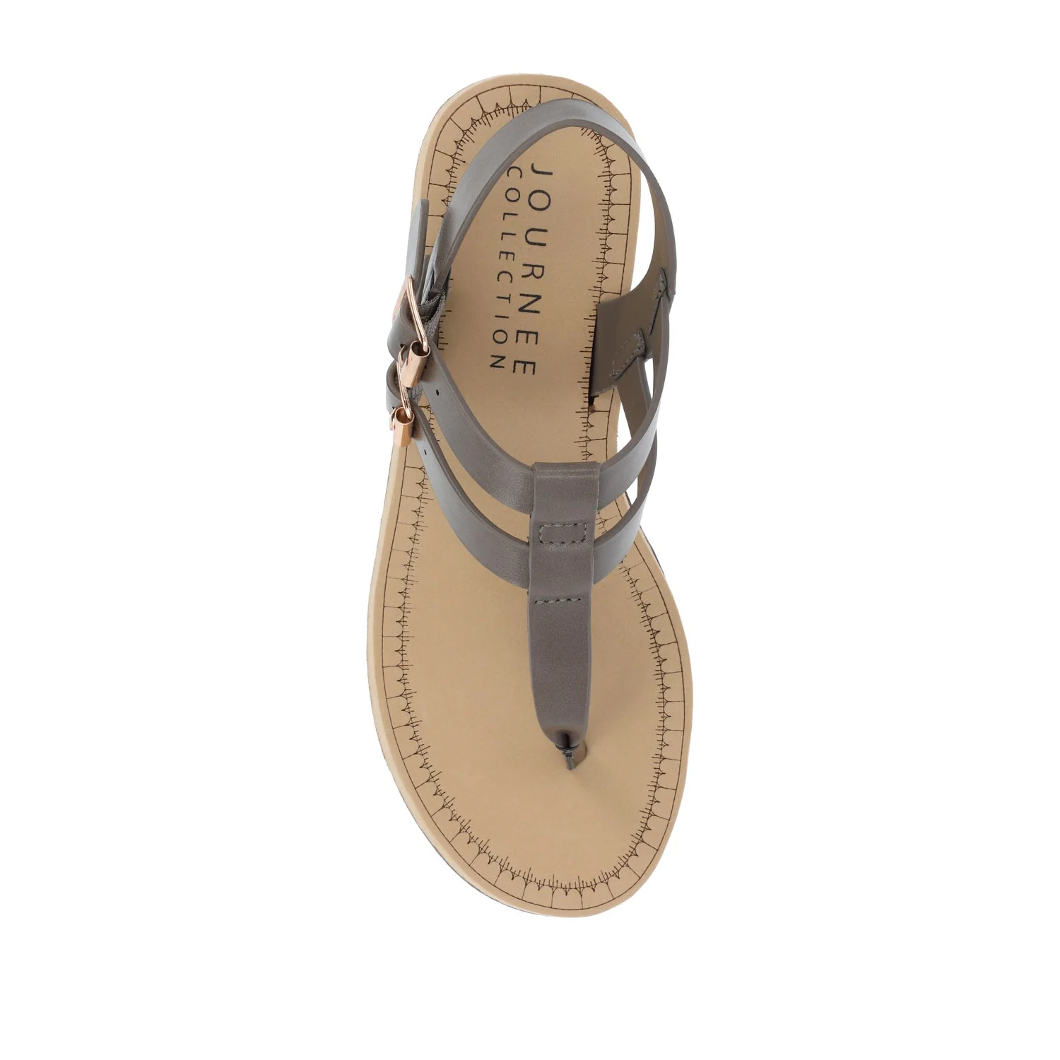 BIANCA WEDGE HEELED SANDALS IN VEGAN LEATHER - Brown PU - Image 6