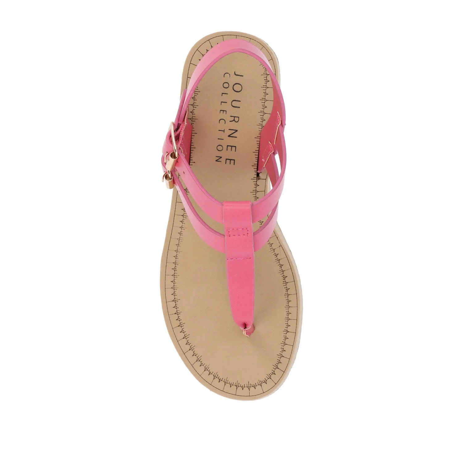 BIANCA WEDGE HEELED SANDALS IN VEGAN LEATHER - Pink PU - Image 6