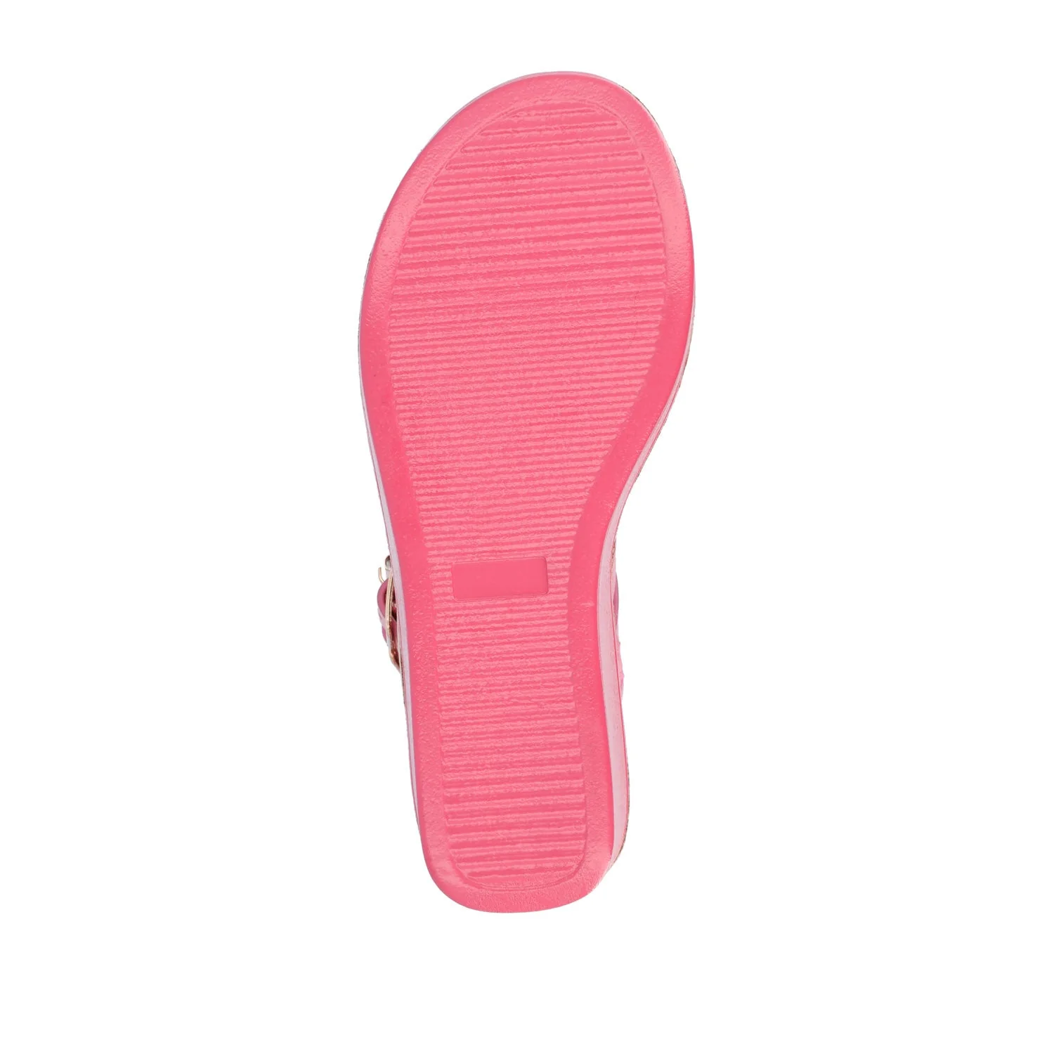 BIANCA WEDGE HEELED SANDALS IN VEGAN LEATHER - Pink PU - Image 8