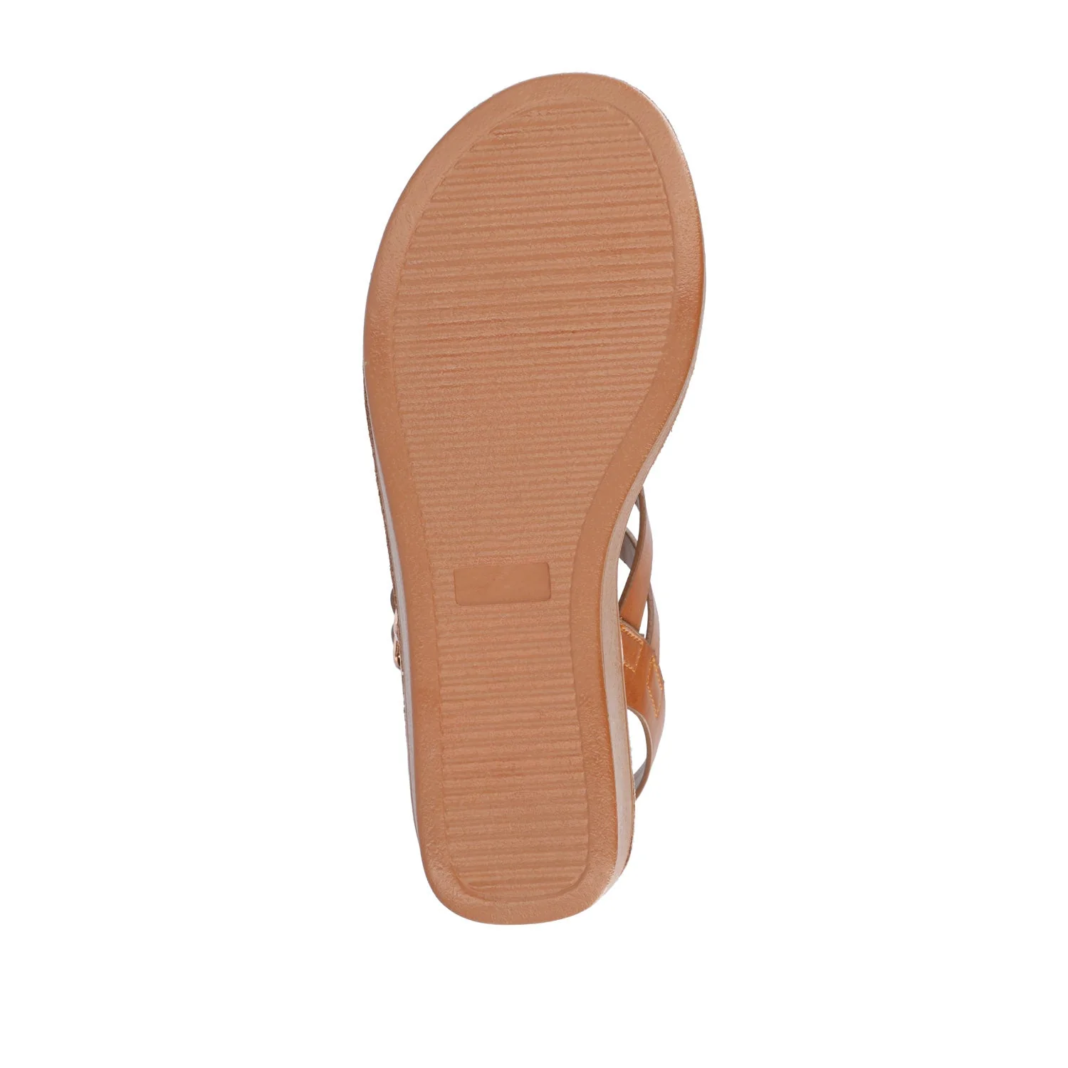 BIANCA WEDGE HEELED SANDALS IN VEGAN LEATHER - Tan PU - Image 8