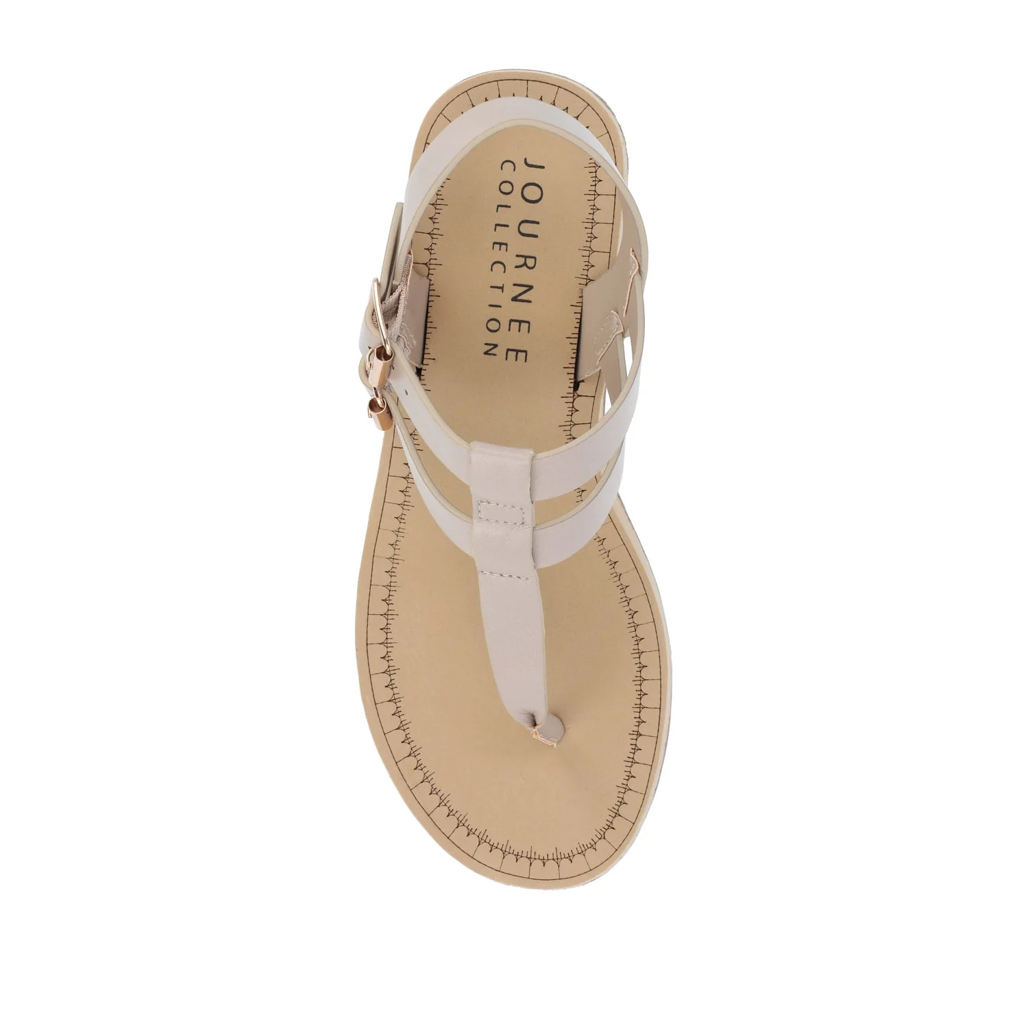 BIANCA WEDGE HEELED SANDALS IN VEGAN LEATHER - Taupe PU - Image 6