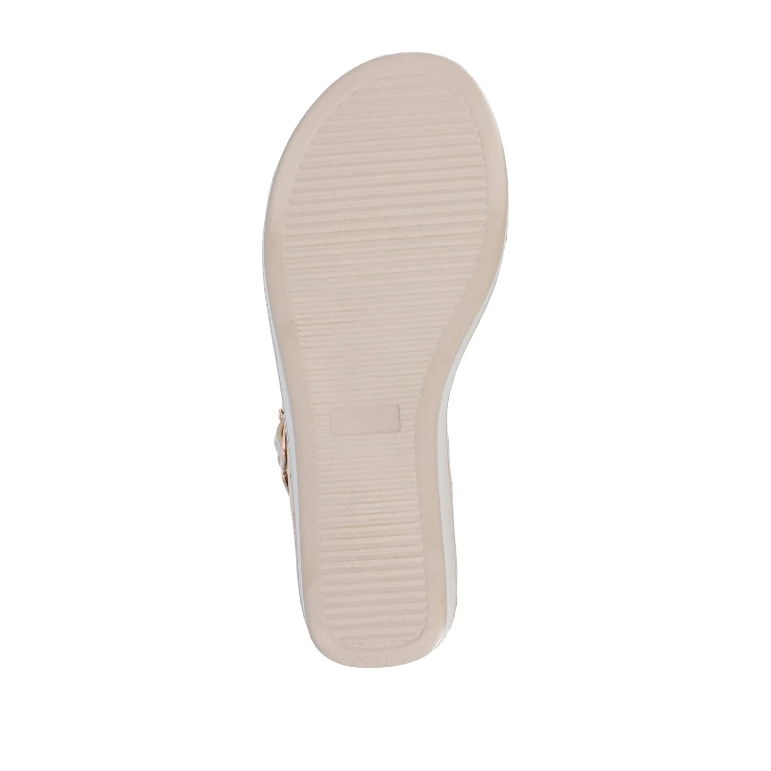 BIANCA WEDGE HEELED SANDALS IN VEGAN LEATHER - Taupe PU - Image 8