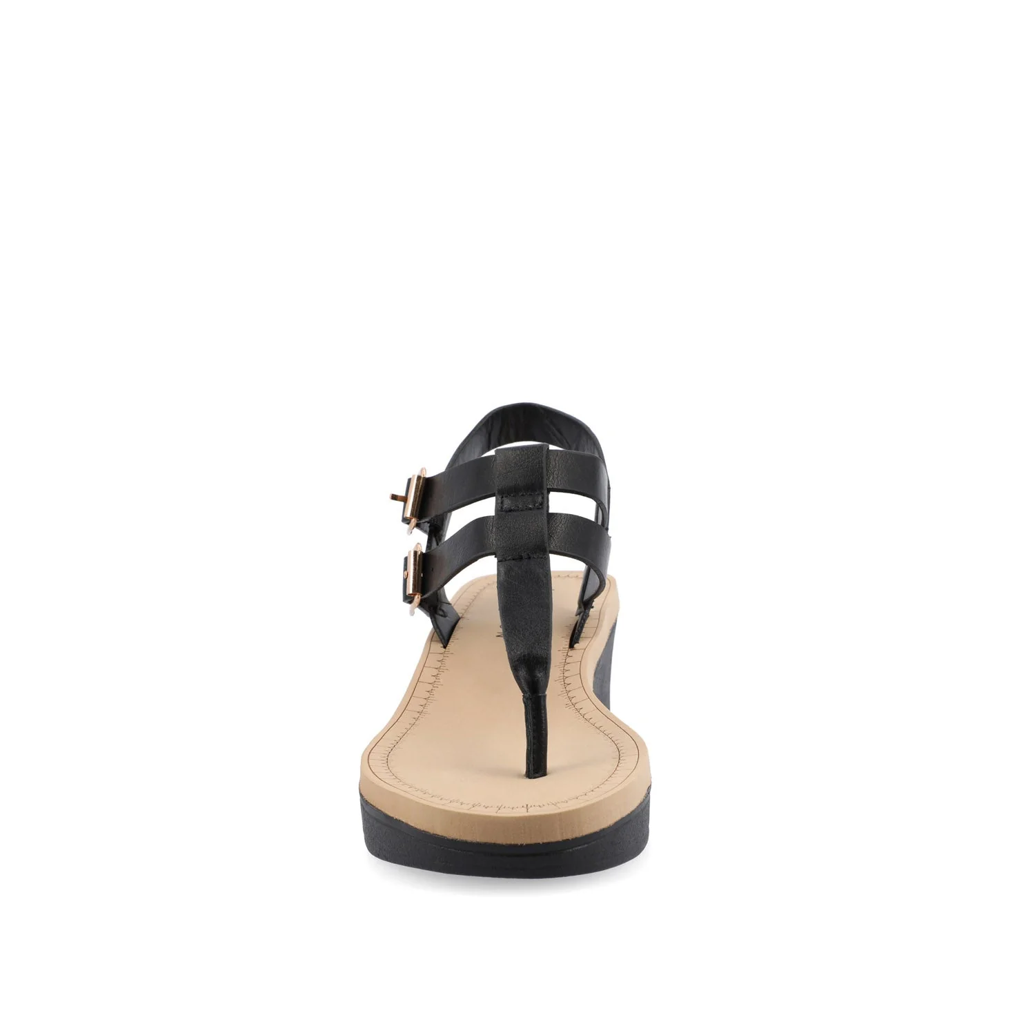 BIANCA WEDGE HEELED SANDALS IN CLASSIC COLORS - Black - Image 5