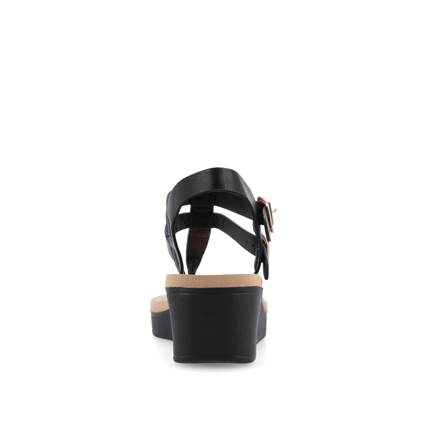BIANCA WEDGE HEELED SANDALS IN CLASSIC COLORS - Black - Image 7