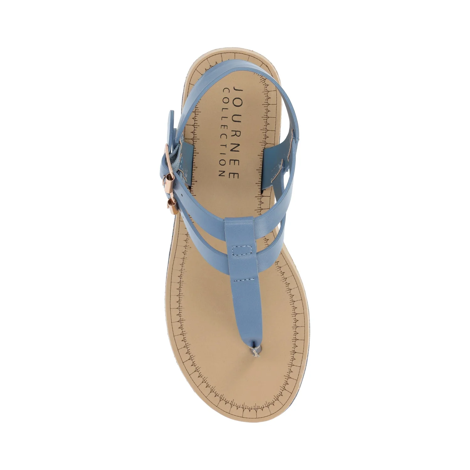 BIANCA WEDGE SANDALS IN WIDE - Blue - Image 4