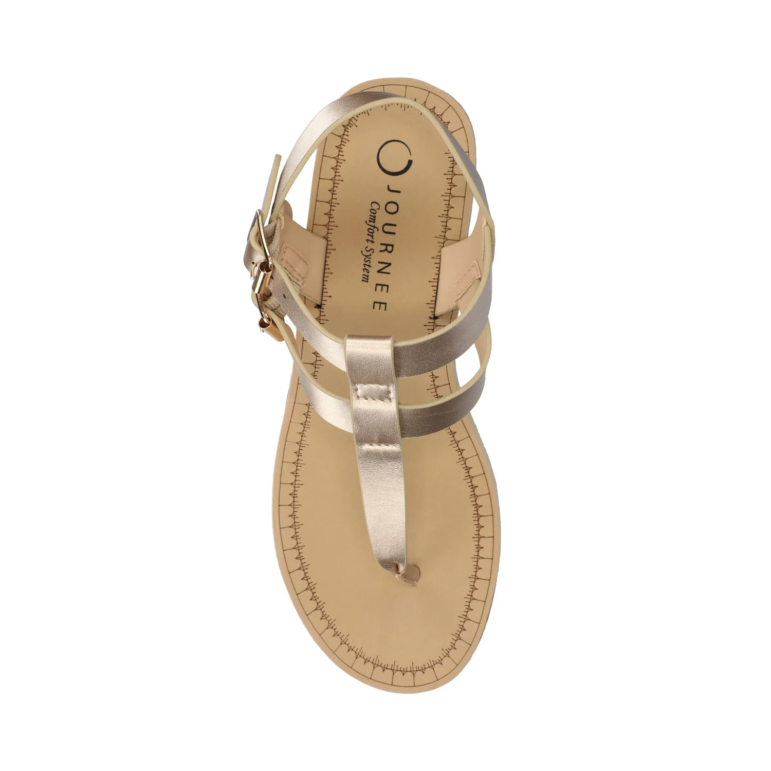 BIANCA WEDGE SANDALS IN WIDE - Champagne - Image 4
