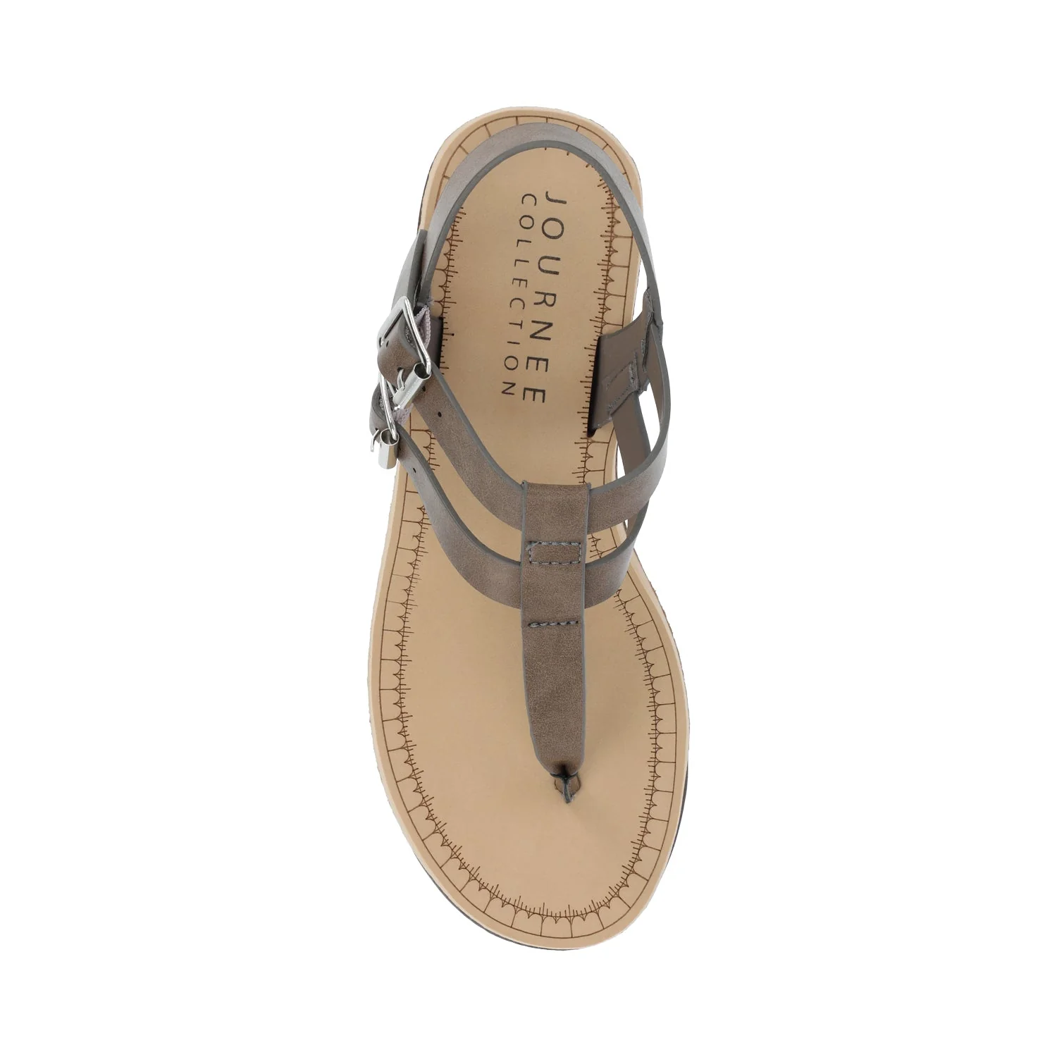 BIANCA WEDGE SANDALS IN WIDE - Grey - Image 4