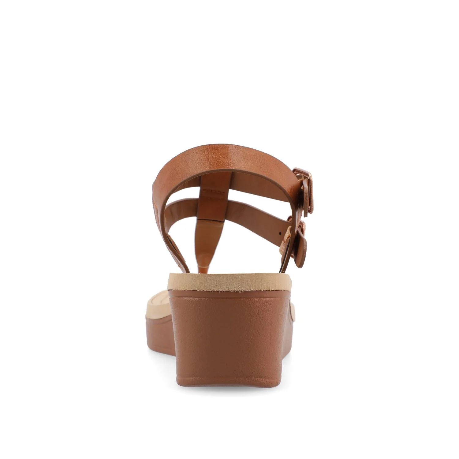 BIANCA WEDGE SANDALS IN WIDE - Tan - Image 6