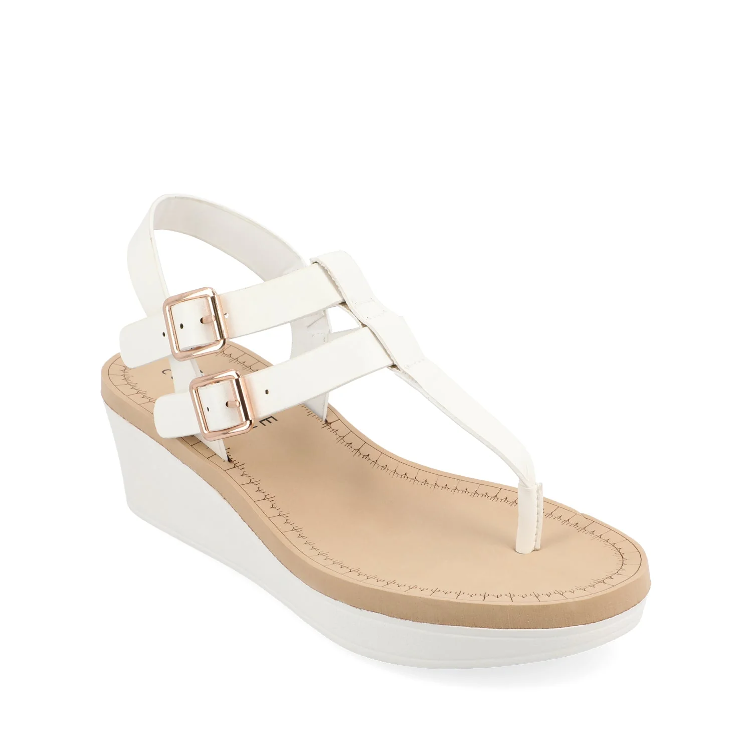 BIANCA WEDGE SANDALS IN WIDE - White - Image 2