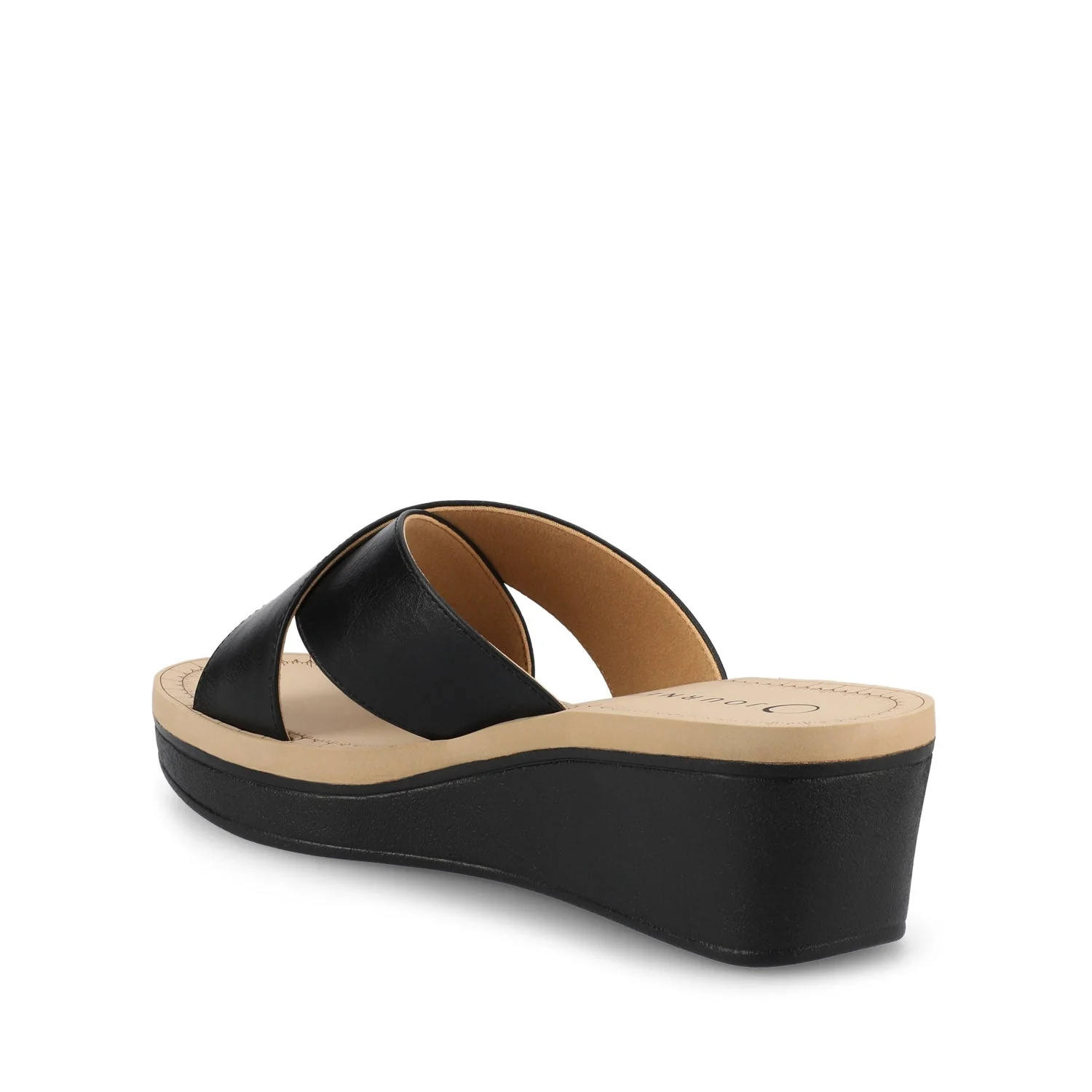 Biara Platform Wedge Sandals - Black - Image 4