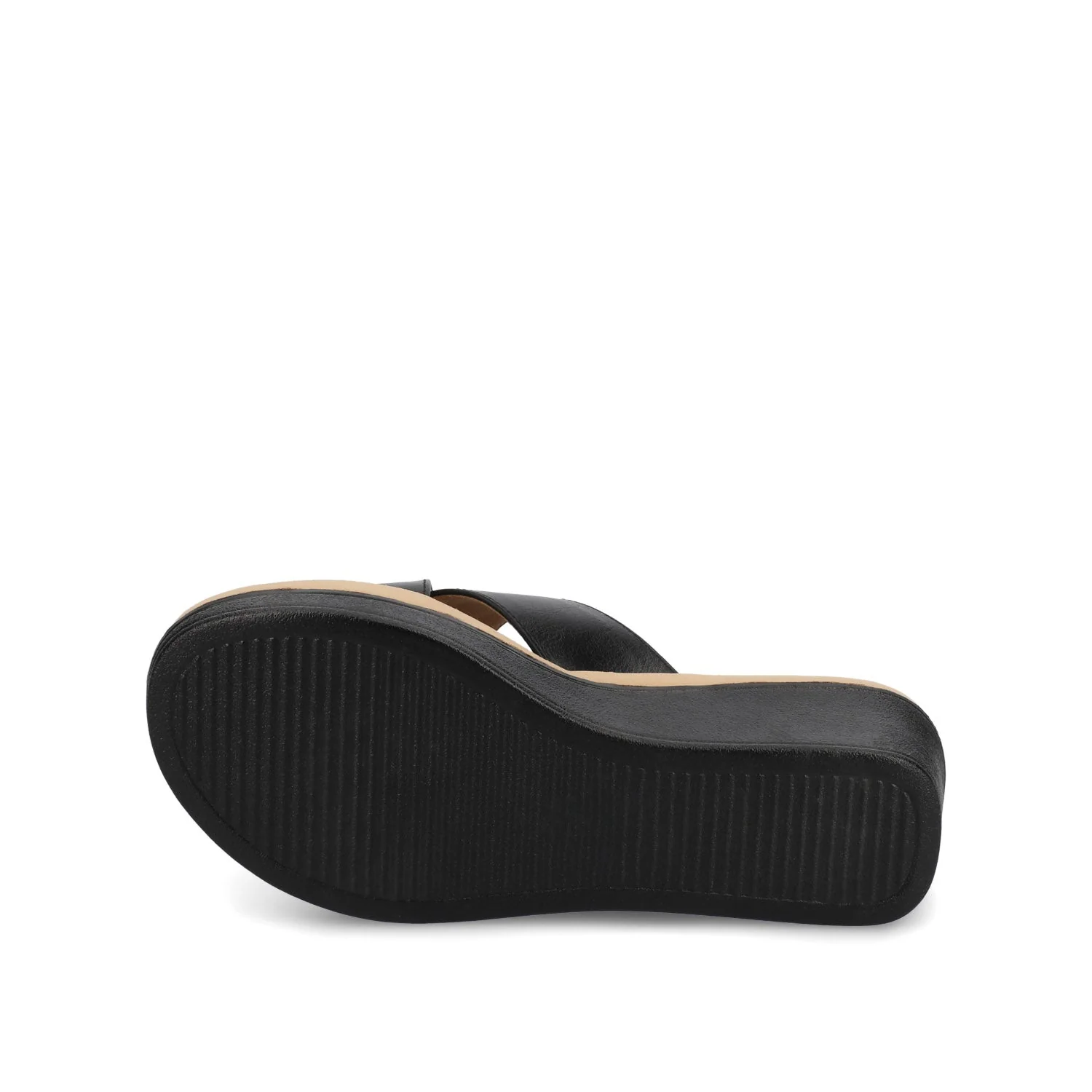 Biara Platform Wedge Sandals - Black - Image 5