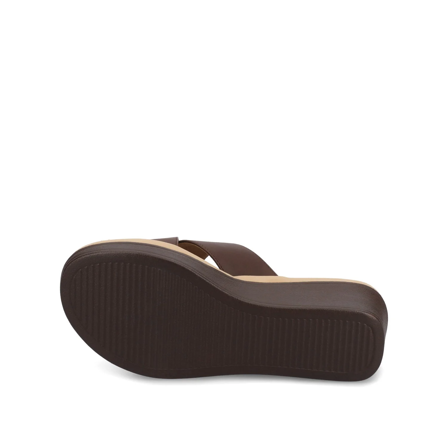 Biara Platform Wedge Sandals - Brown - Image 5