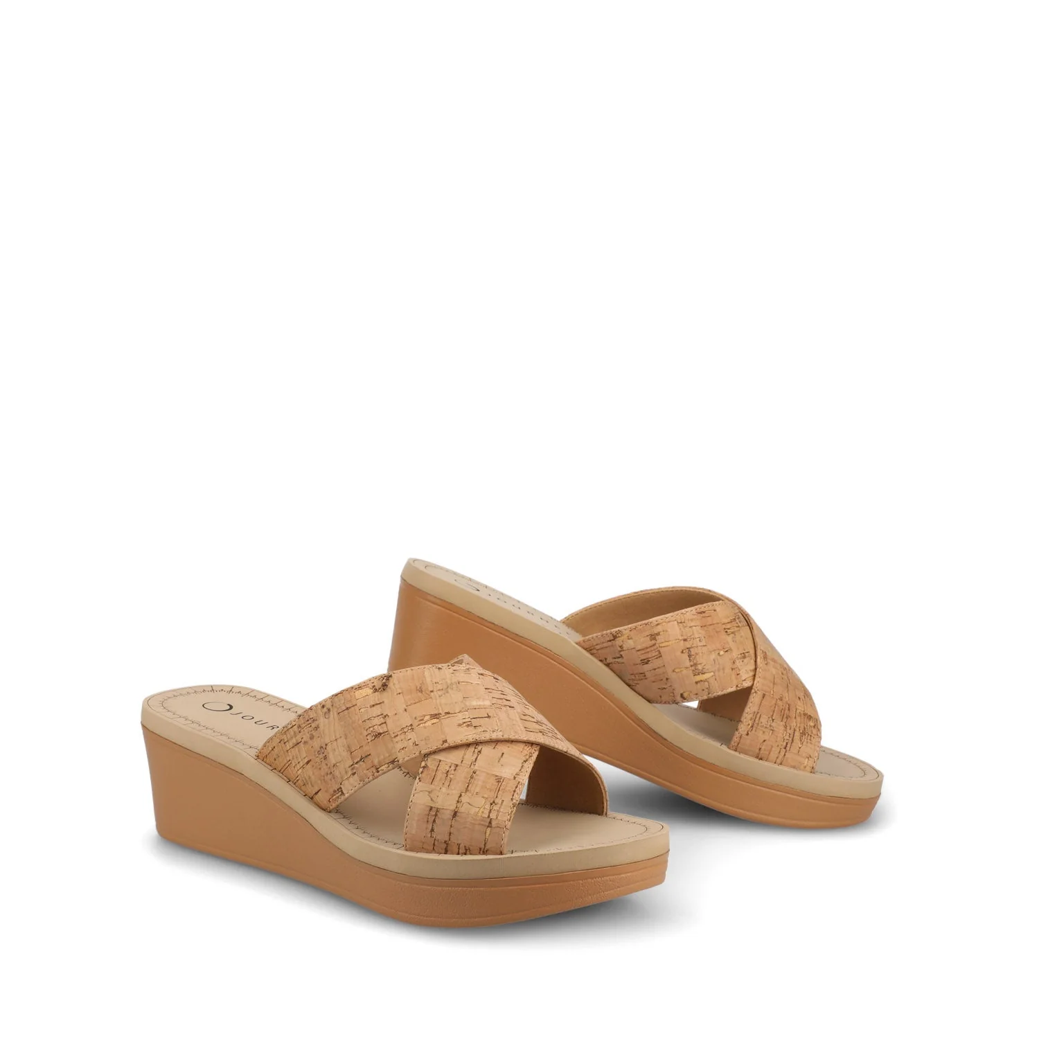 Biara Platform Wedge Sandals - Cork - Image 3
