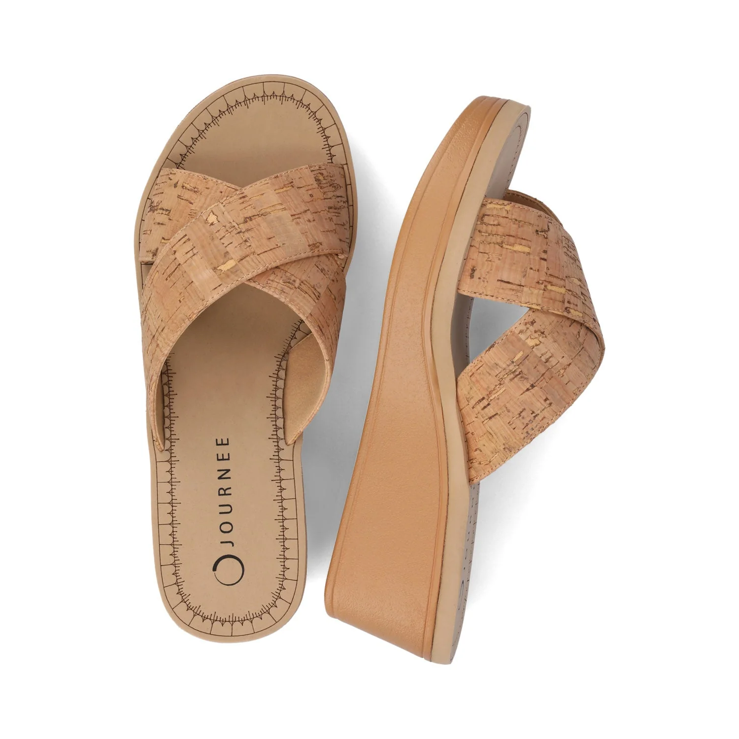 Biara Platform Wedge Sandals - Cork - Image 4