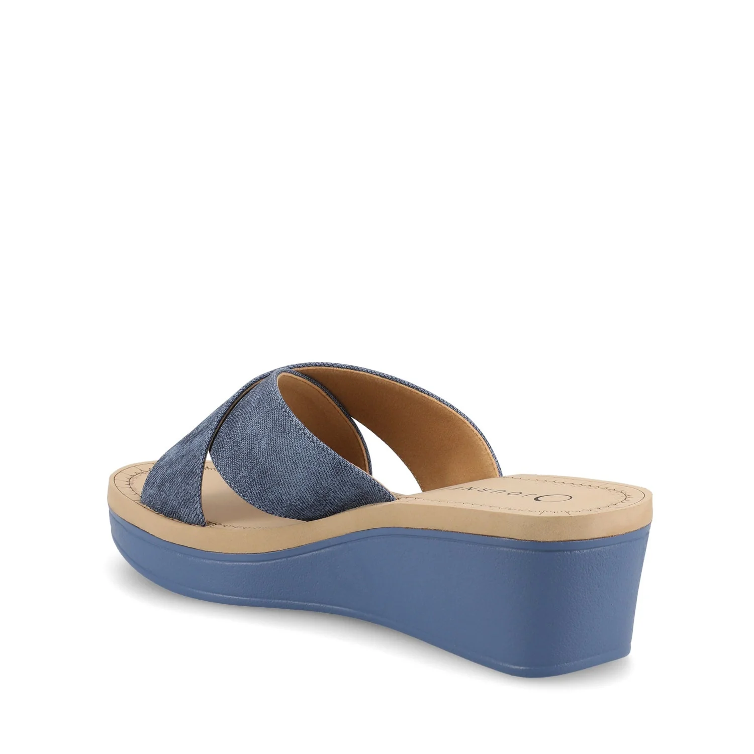 Biara Platform Wedge Sandals - Denim - Image 4