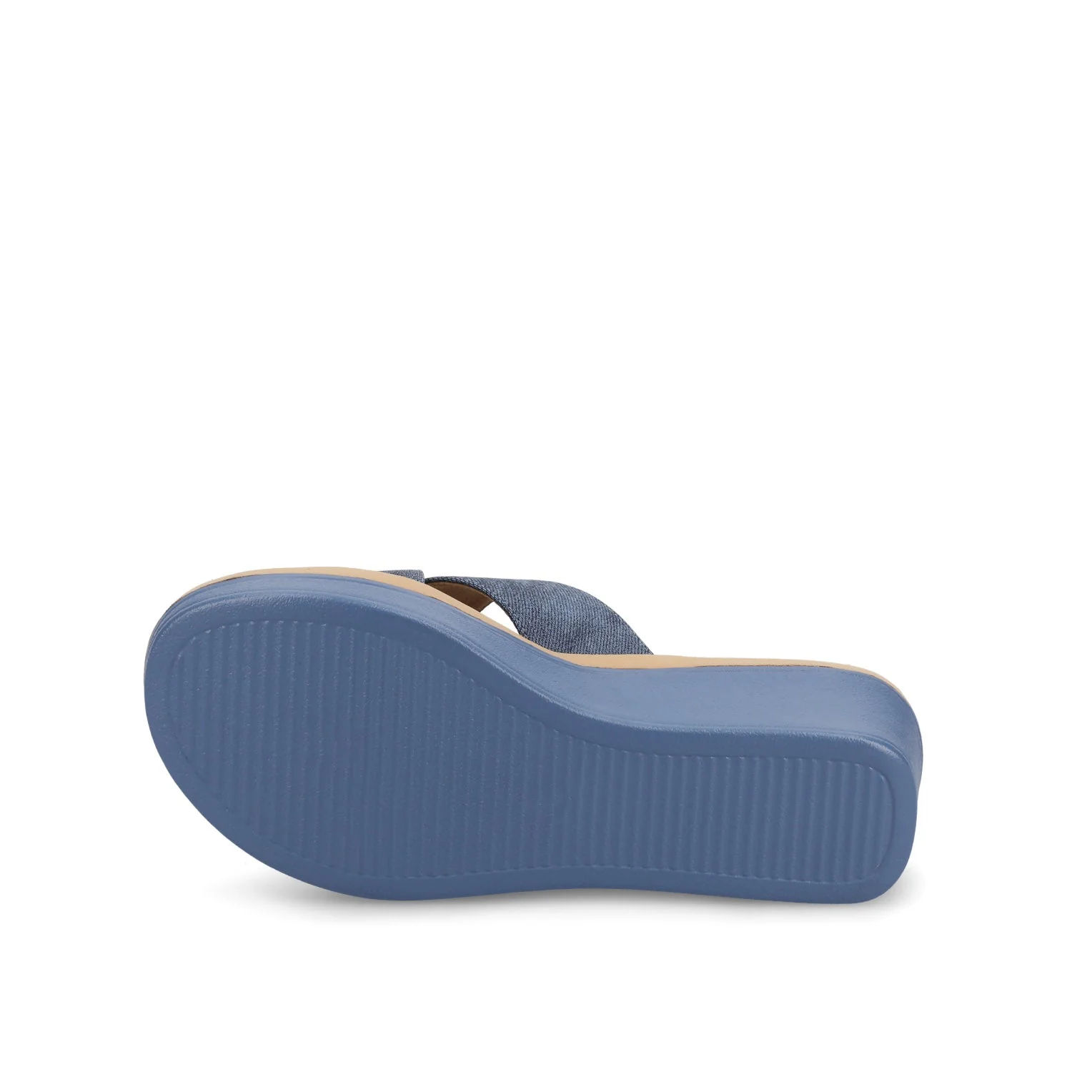 Biara Platform Wedge Sandals - Denim - Image 5