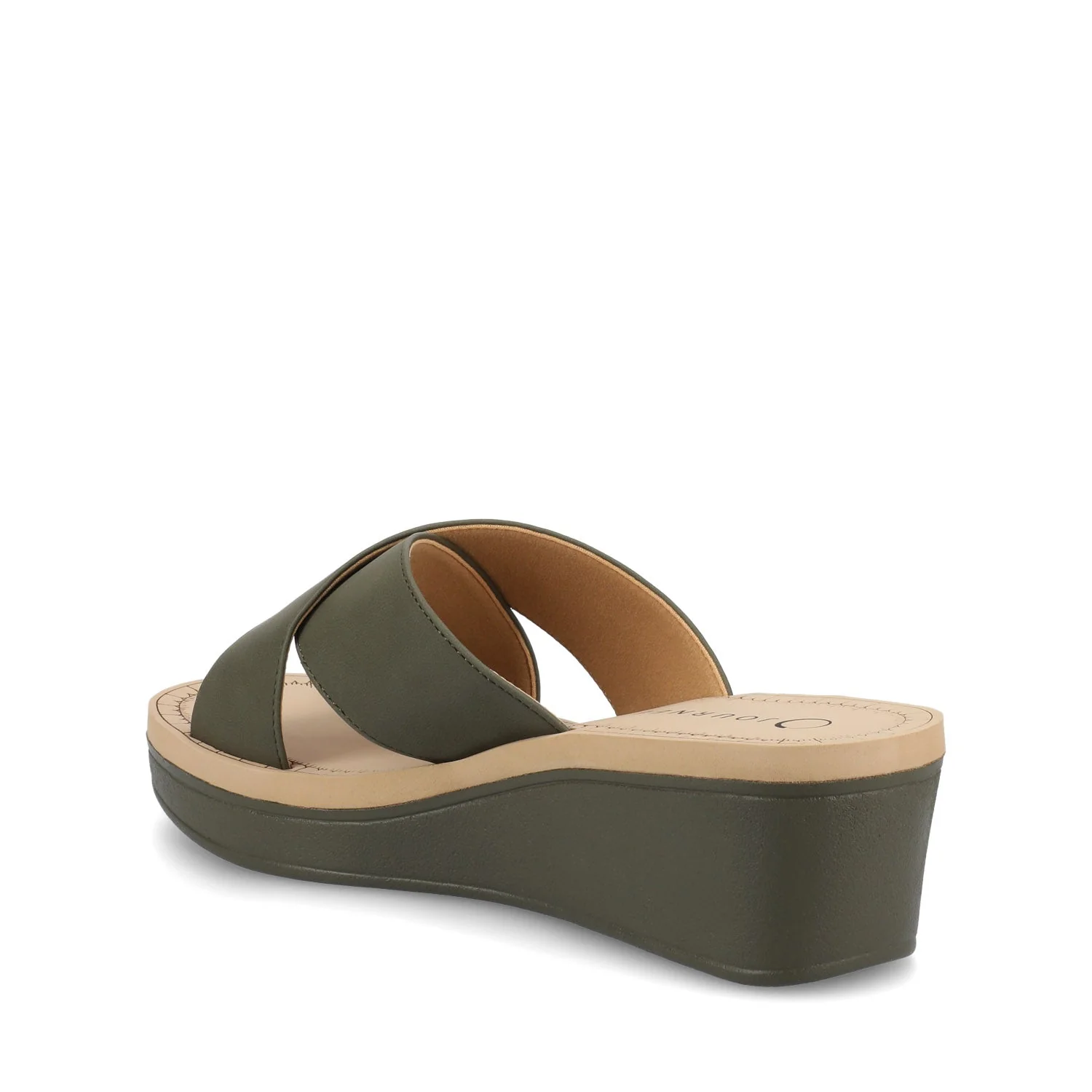 Biara Platform Wedge Sandals - Olive - Image 4