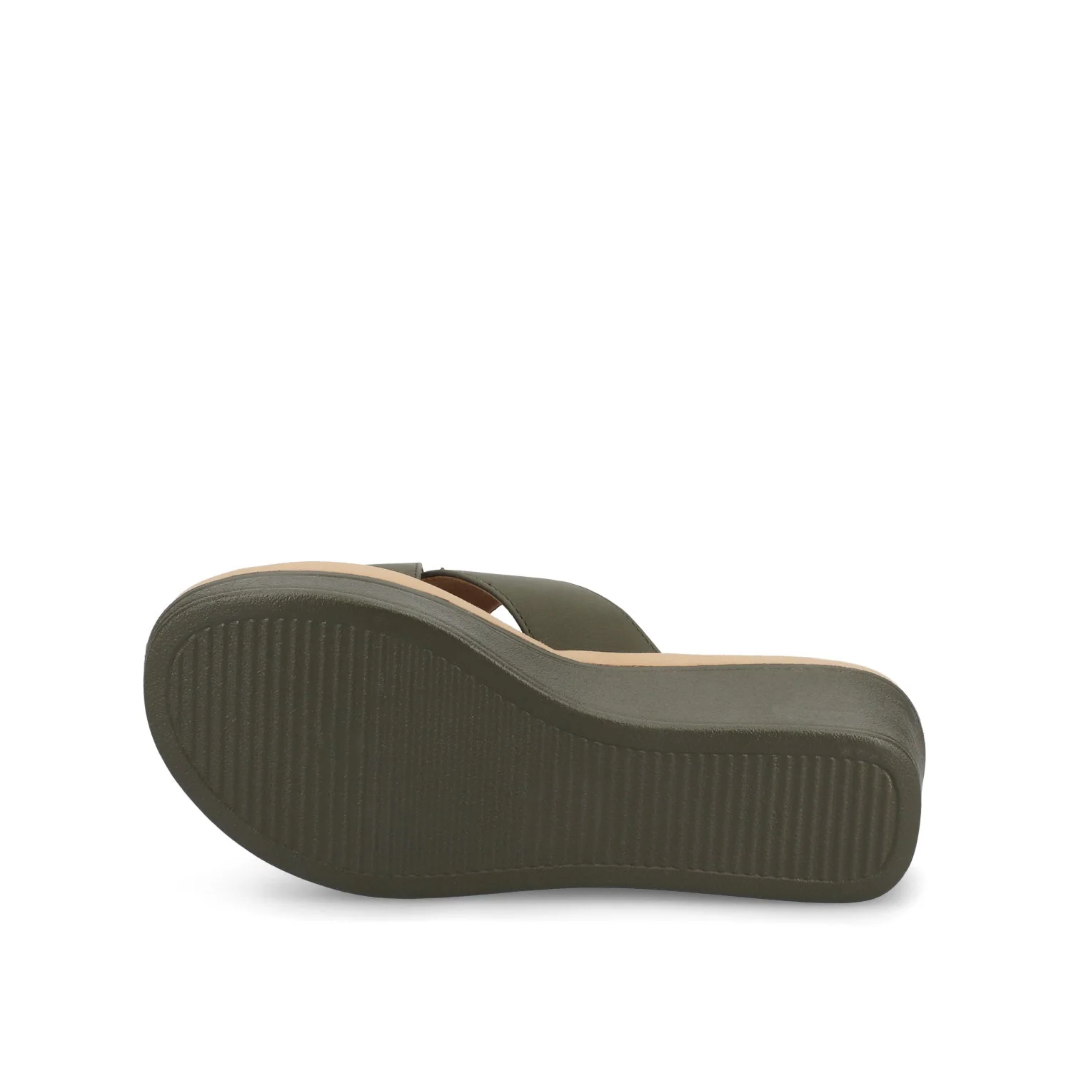 Biara Platform Wedge Sandals - Olive - Image 5