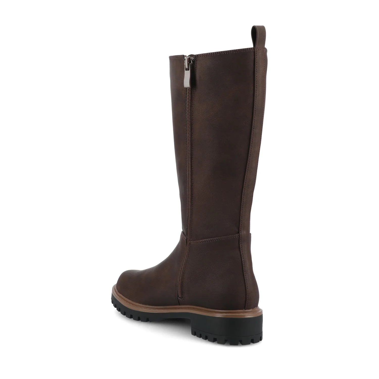 BRANDI KNEE HIGH BOOTS IN EXTRA WIDE CALF - Vintage Chocolate - Image 3