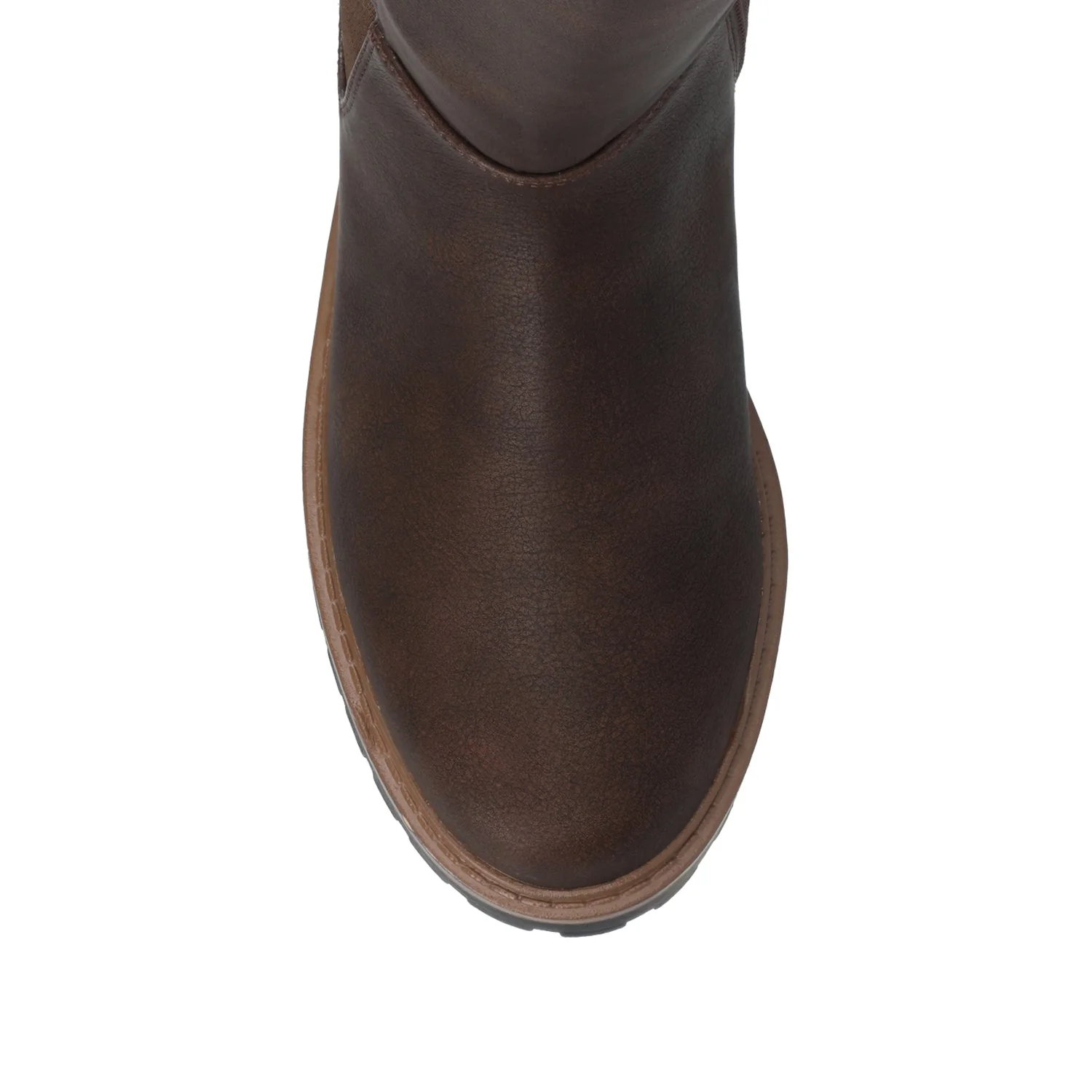 BRANDI KNEE HIGH BOOTS IN EXTRA WIDE CALF - Vintage Chocolate - Image 4