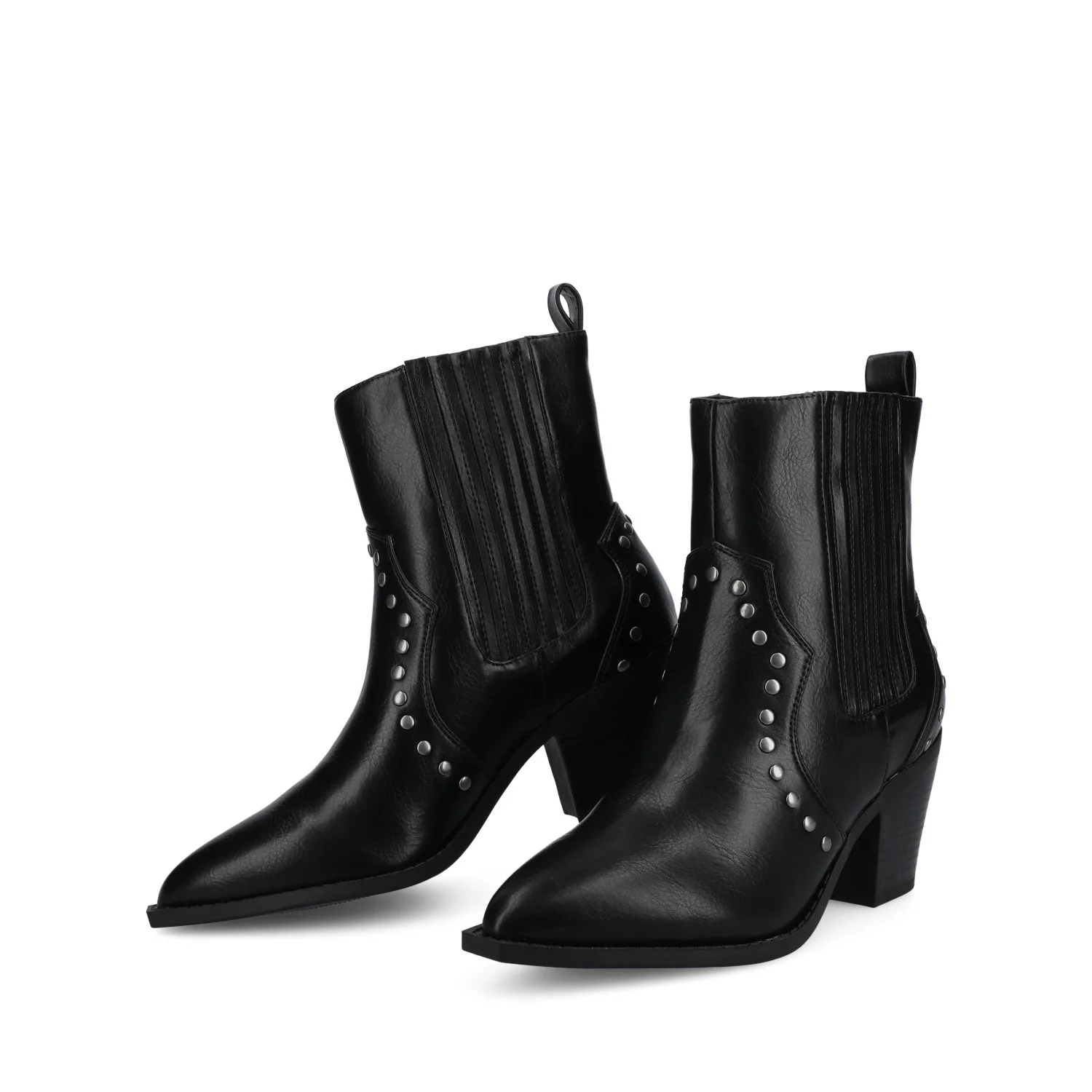 BRAYLEE WESTERN ANKLE BOOTIES - Black - Image 2