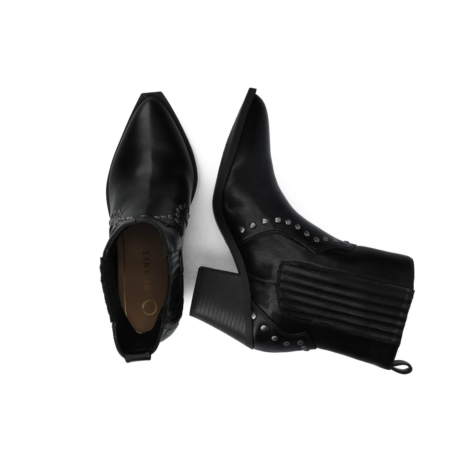 BRAYLEE WESTERN ANKLE BOOTIES - Black - Image 3