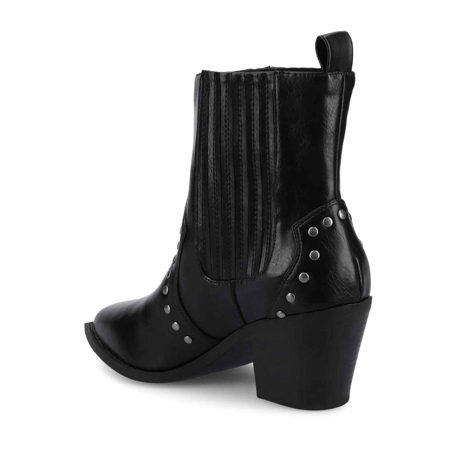 BRAYLEE WESTERN ANKLE BOOTIES - Black - Image 5