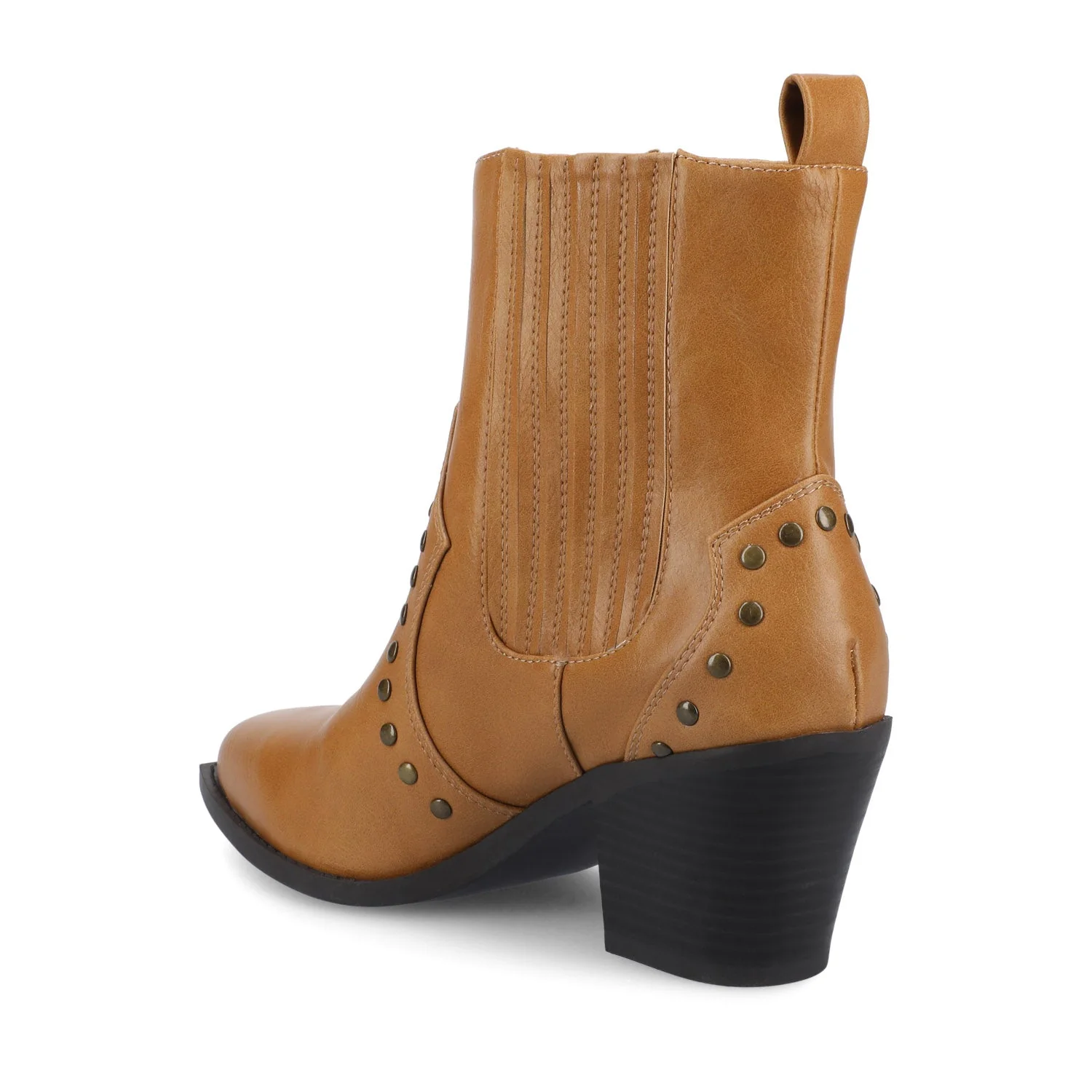 BRAYLEE WESTERN ANKLE BOOTIES - Tan - Image 5