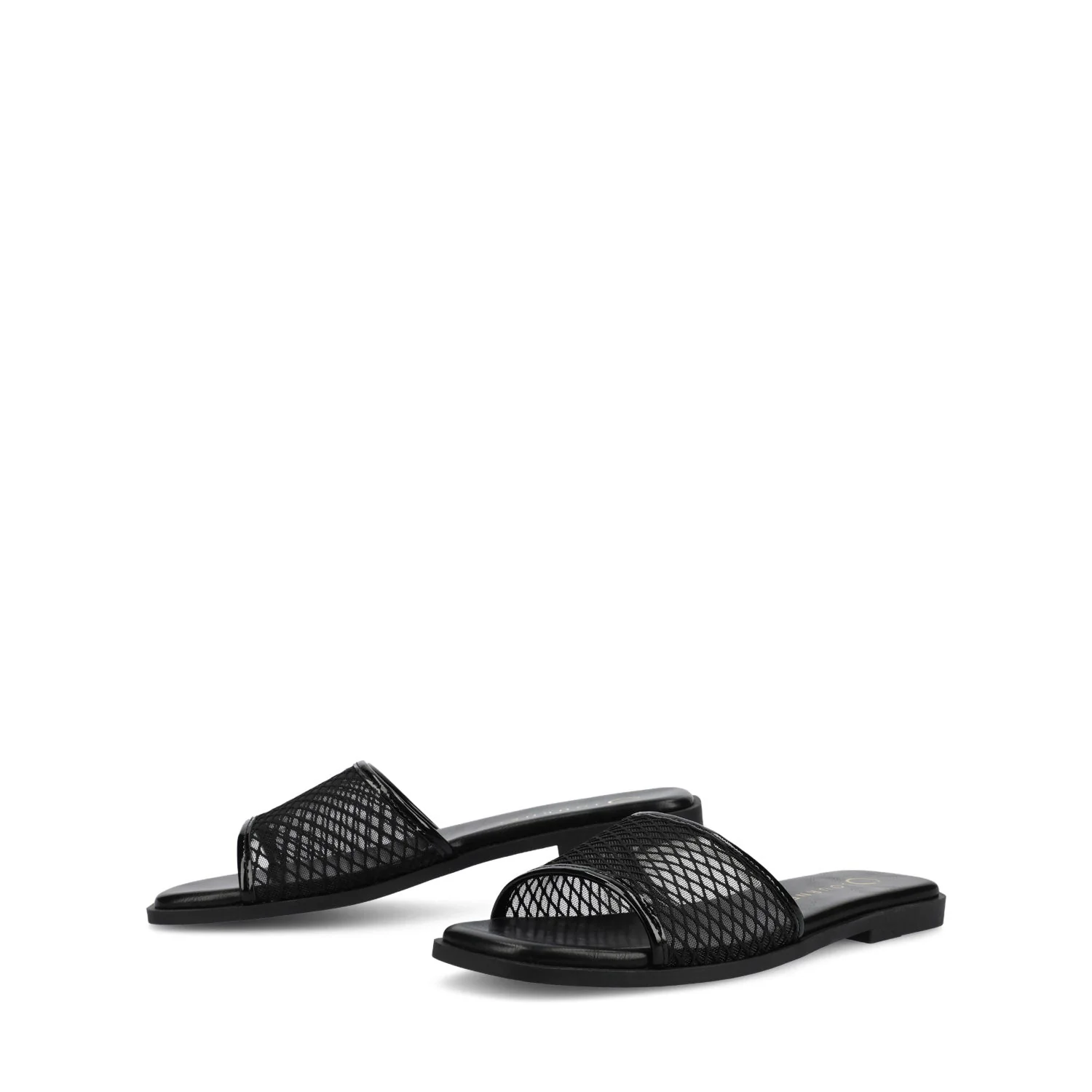 BRECKLEY SLIDE SANDALS IN MESH - Black Mesh - Image 2