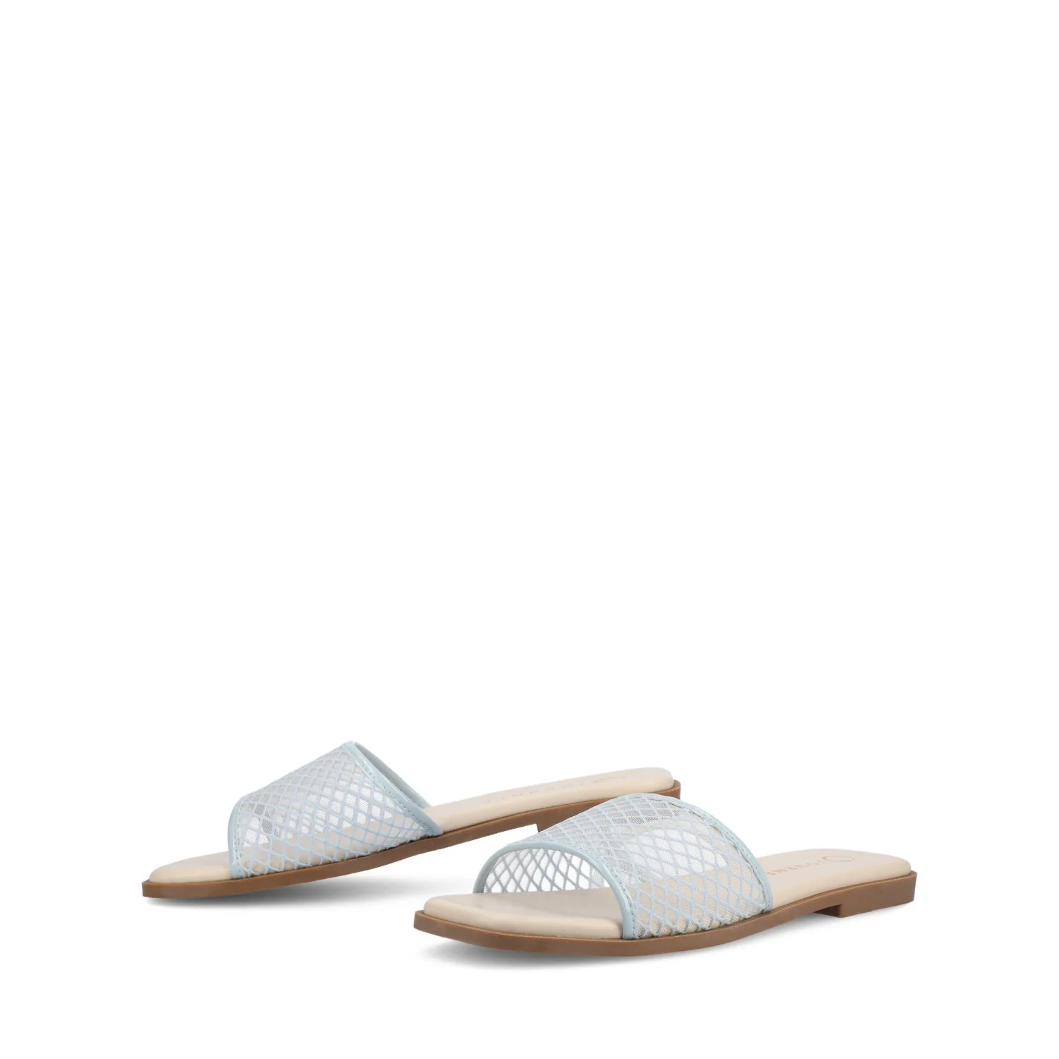 BRECKLEY SLIDE SANDALS IN MESH - Light Blue Mesh - Image 2