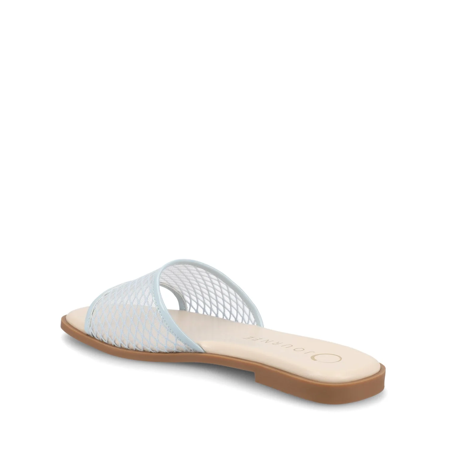 BRECKLEY SLIDE SANDALS IN MESH - Light Blue Mesh - Image 4
