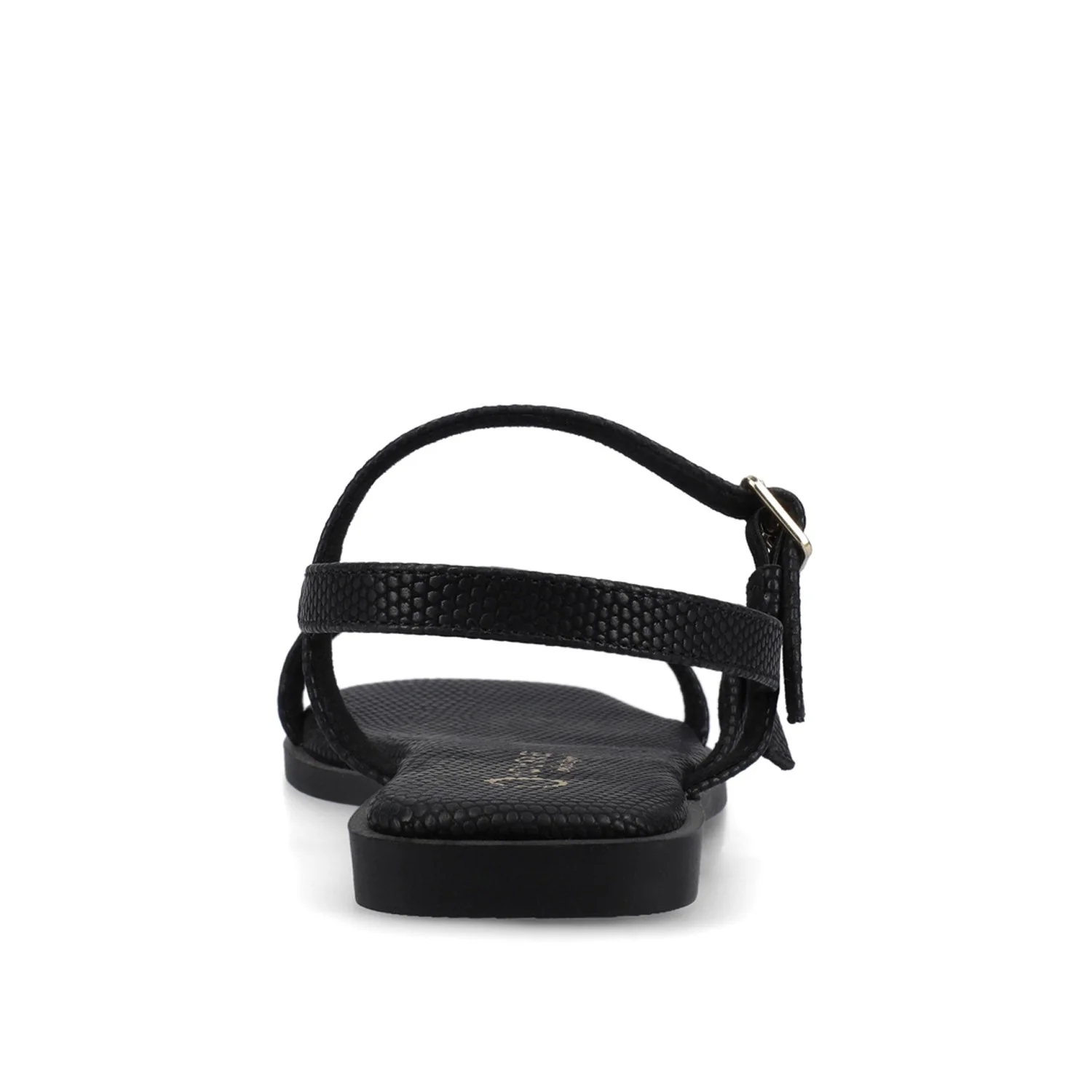 BRIANNA ANKLE STRAP SANDALS - Black Lizard - Image 7