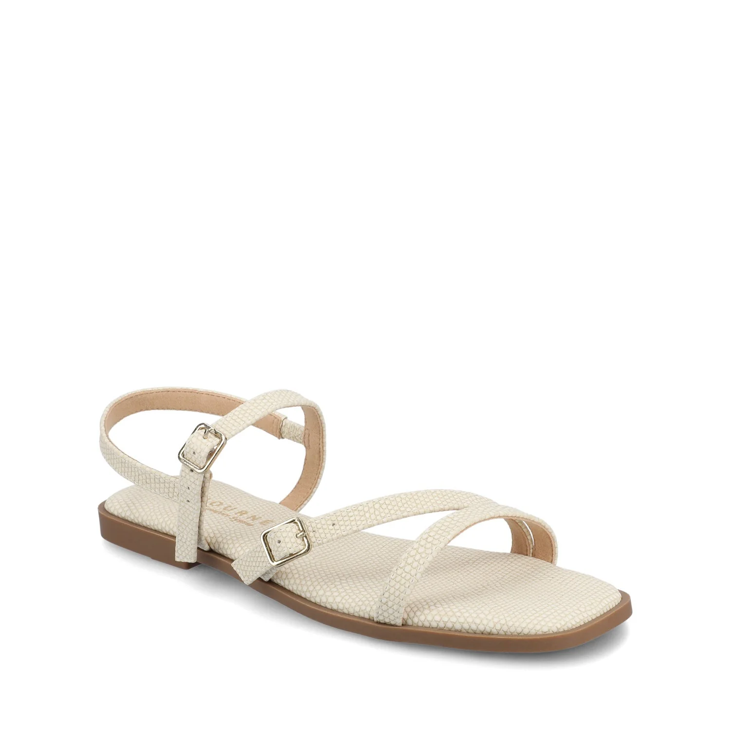 BRIANNA ANKLE STRAP SANDALS - Bone Lizard - Image 2