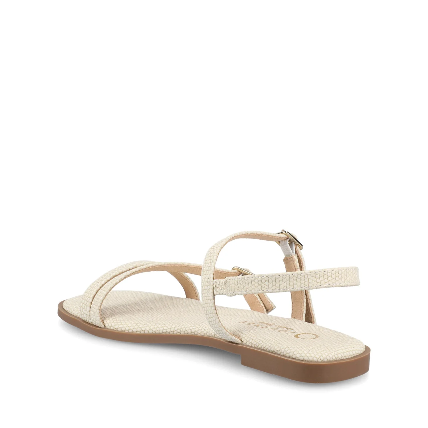 BRIANNA ANKLE STRAP SANDALS - Bone Lizard - Image 3