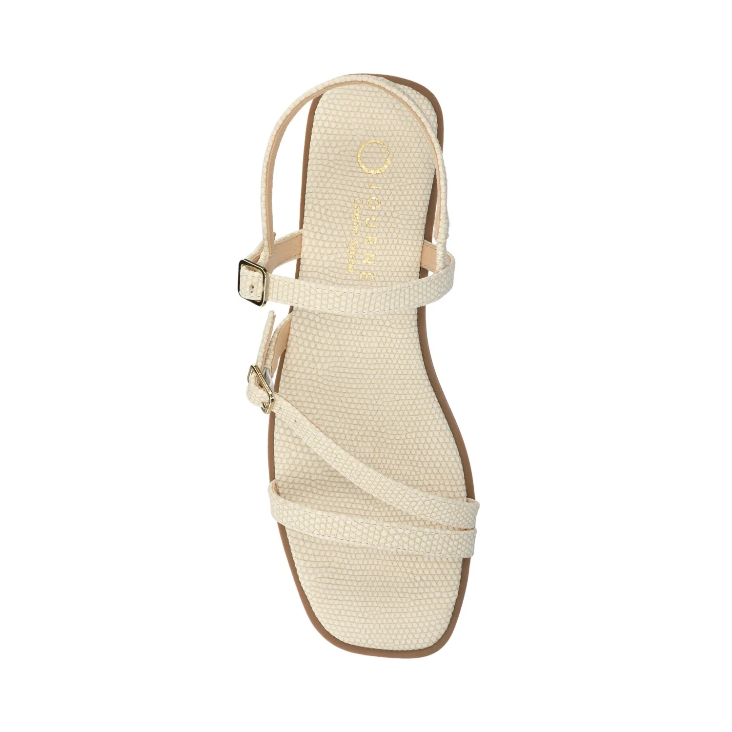 BRIANNA ANKLE STRAP SANDALS - Bone Lizard - Image 4
