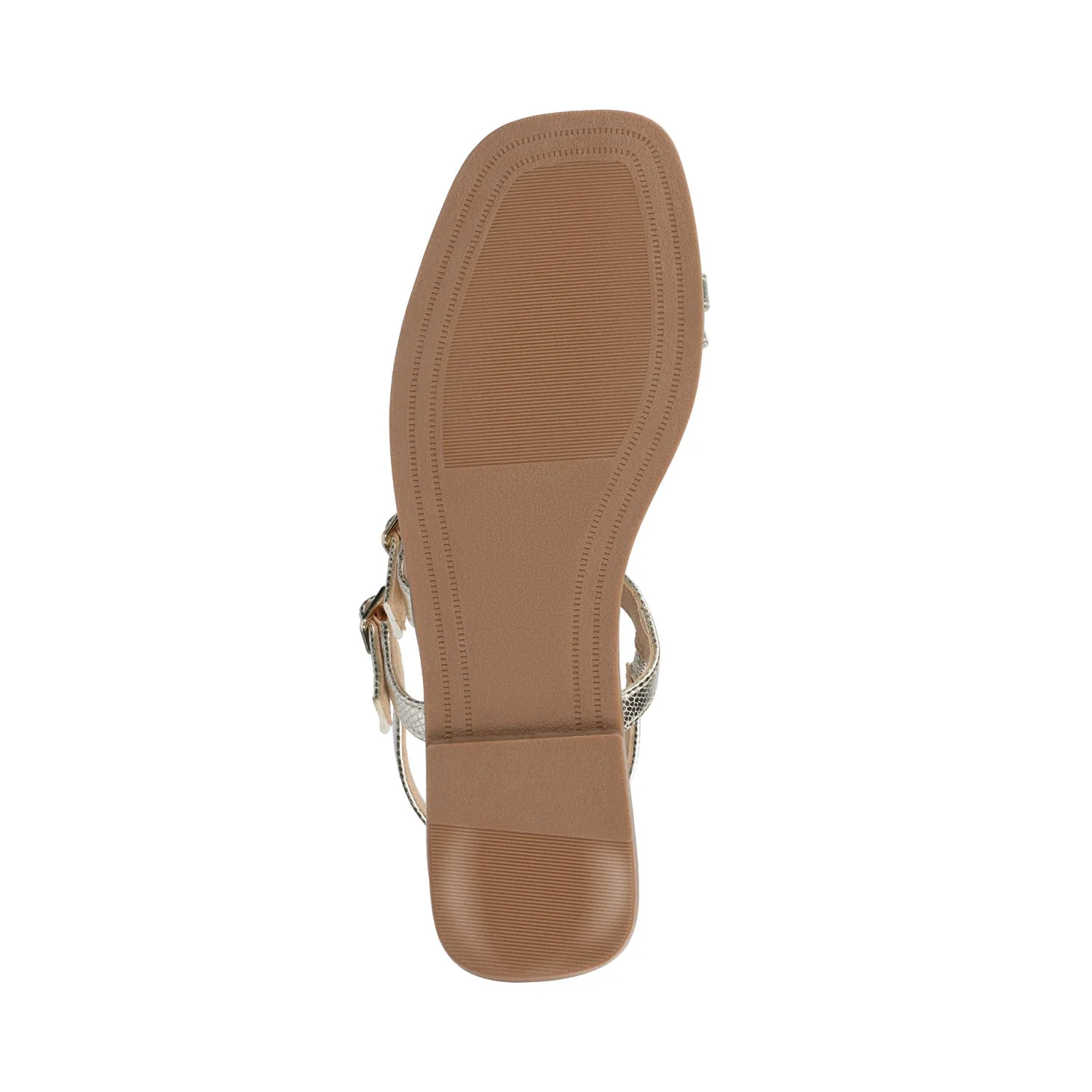 BRIANNA ANKLE STRAP SANDALS - Champagne Lizard - Image 5