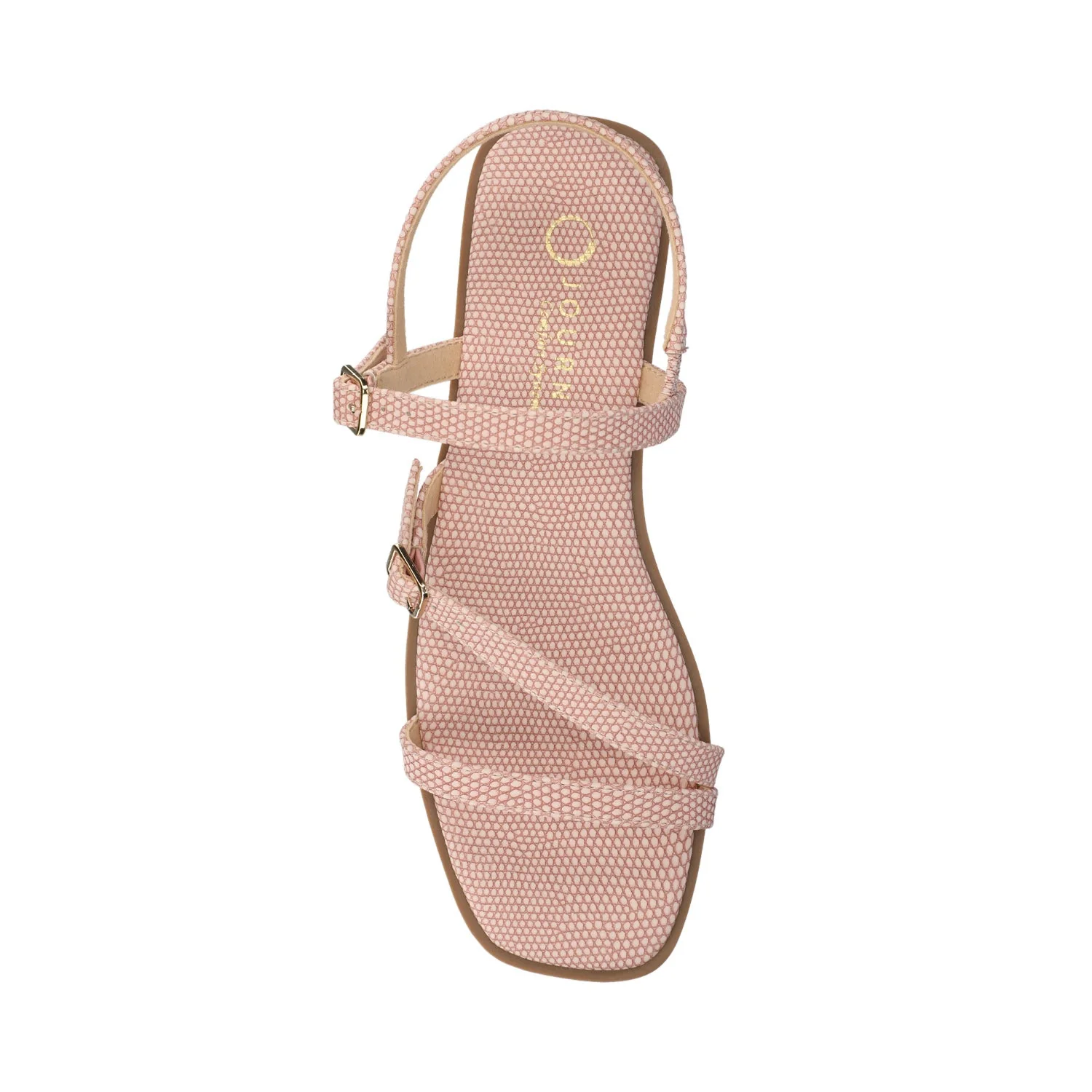 BRIANNA ANKLE STRAP SANDALS - Pink Lizard - Image 4