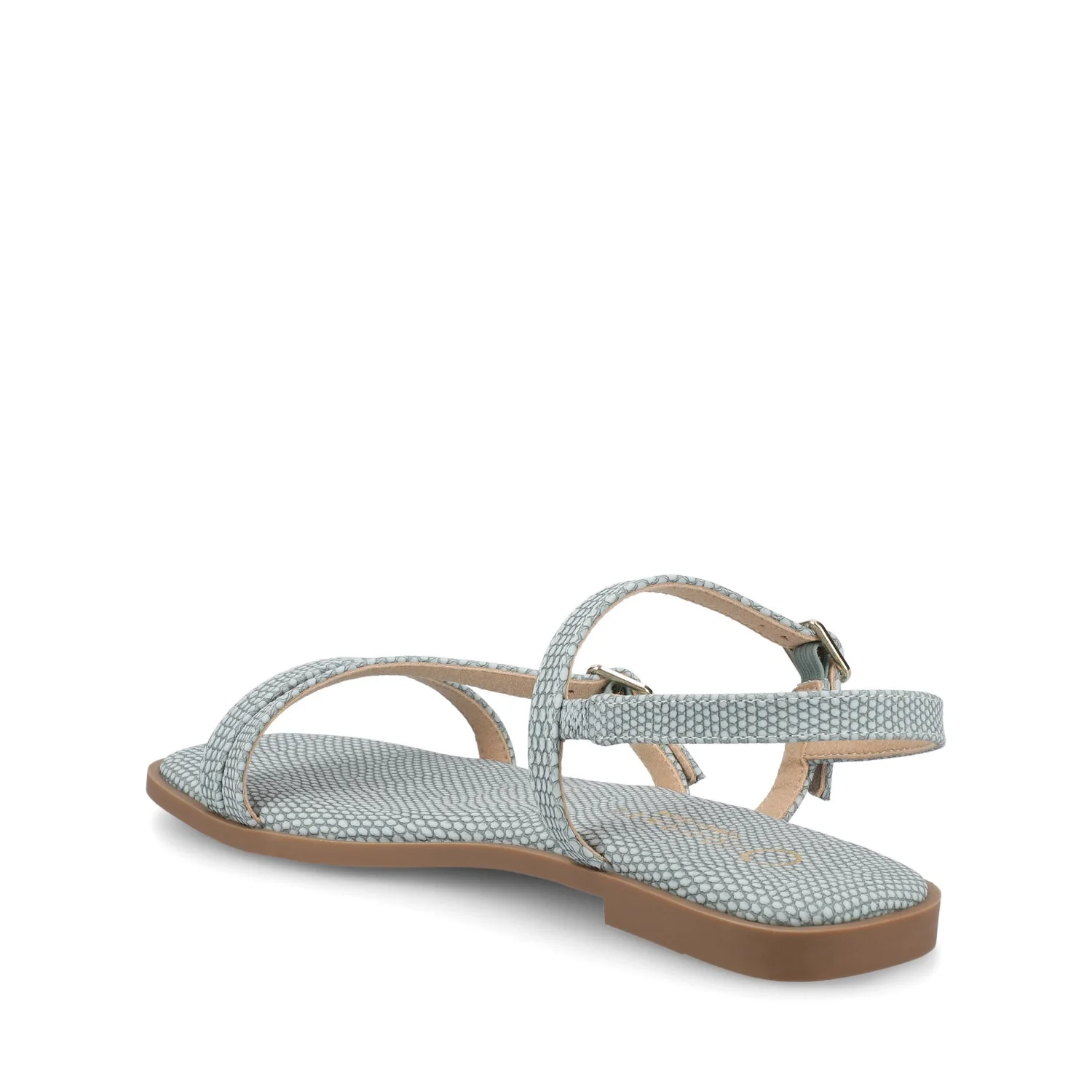 BRIANNA ANKLE STRAP SANDALS - Sky Blue Lizard - Image 3