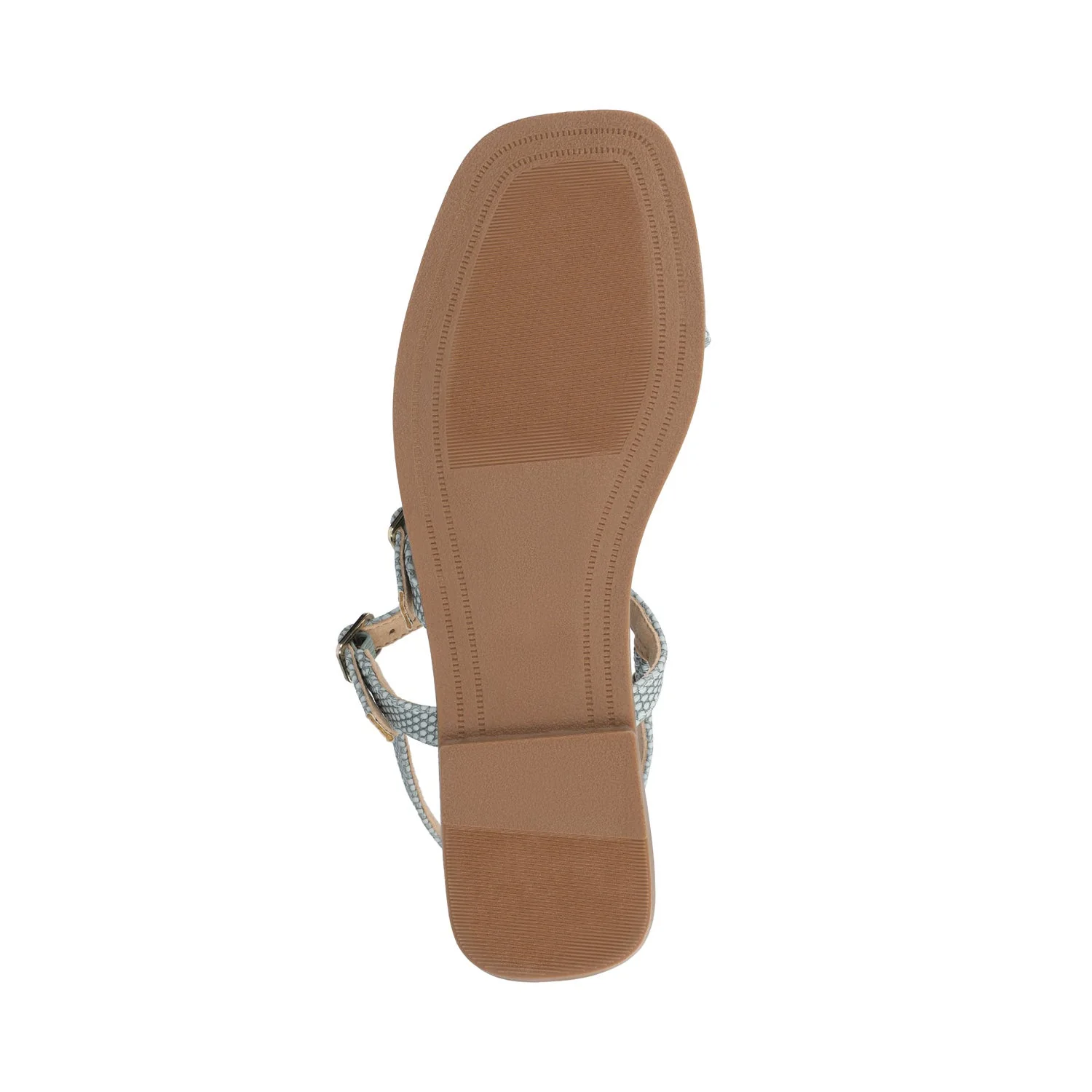 BRIANNA ANKLE STRAP SANDALS - Sky Blue Lizard - Image 5