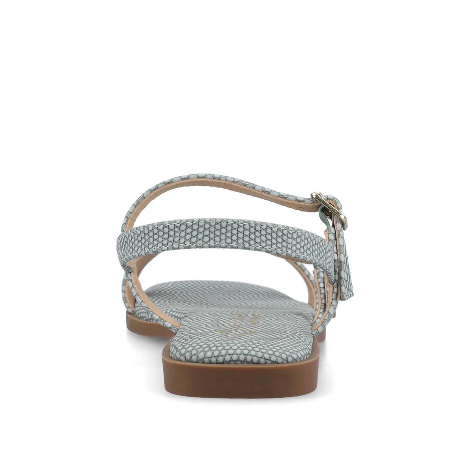 BRIANNA ANKLE STRAP SANDALS - Sky Blue Lizard - Image 6
