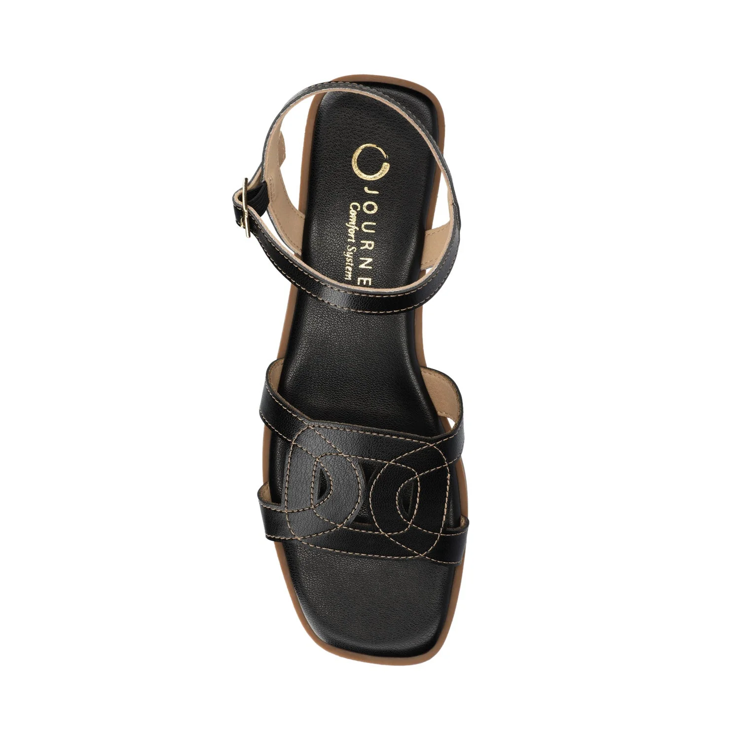 BRIDEY ANKLE STRAP SANDALS - Black - Image 4