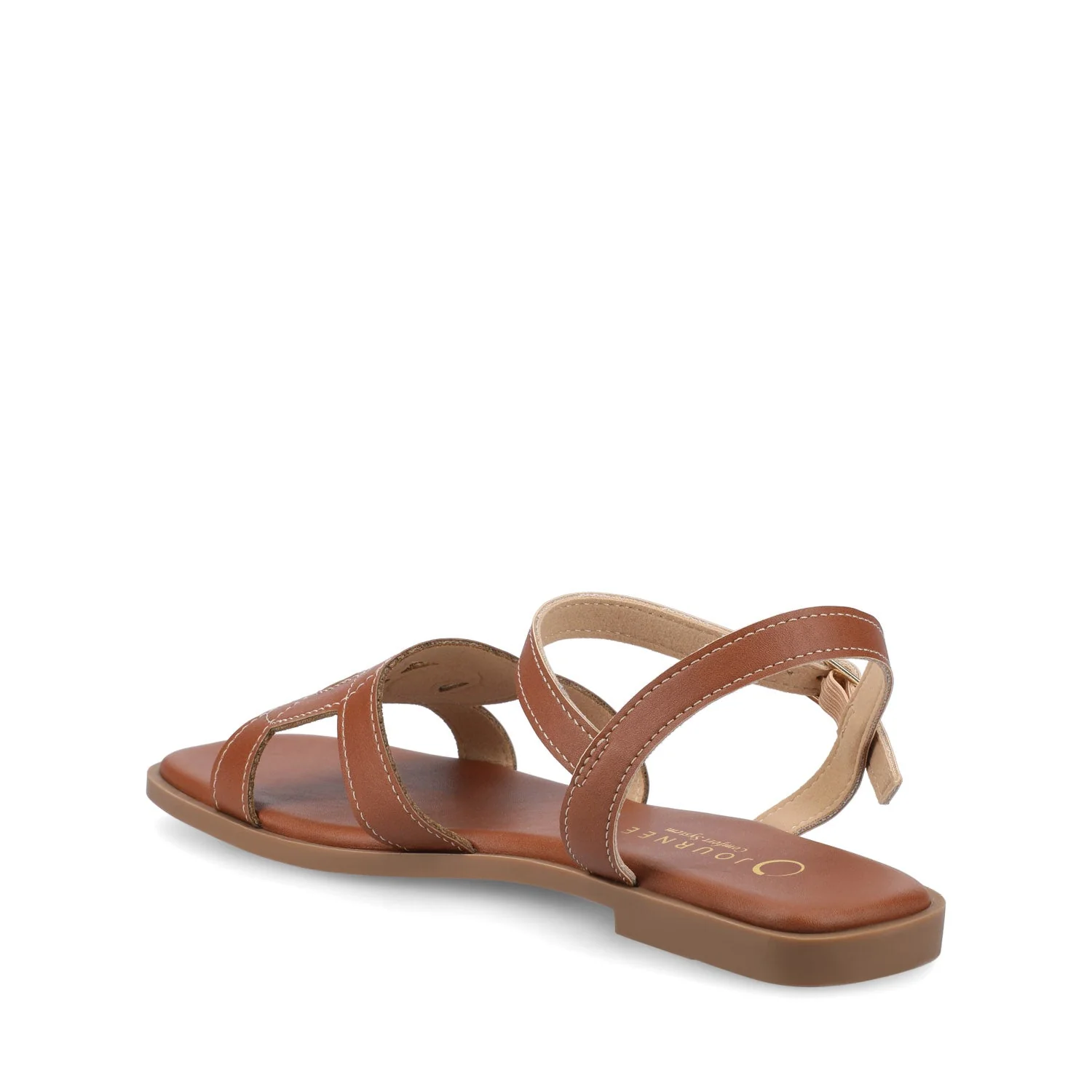 BRIDEY ANKLE STRAP SANDALS - Cognac - Image 3