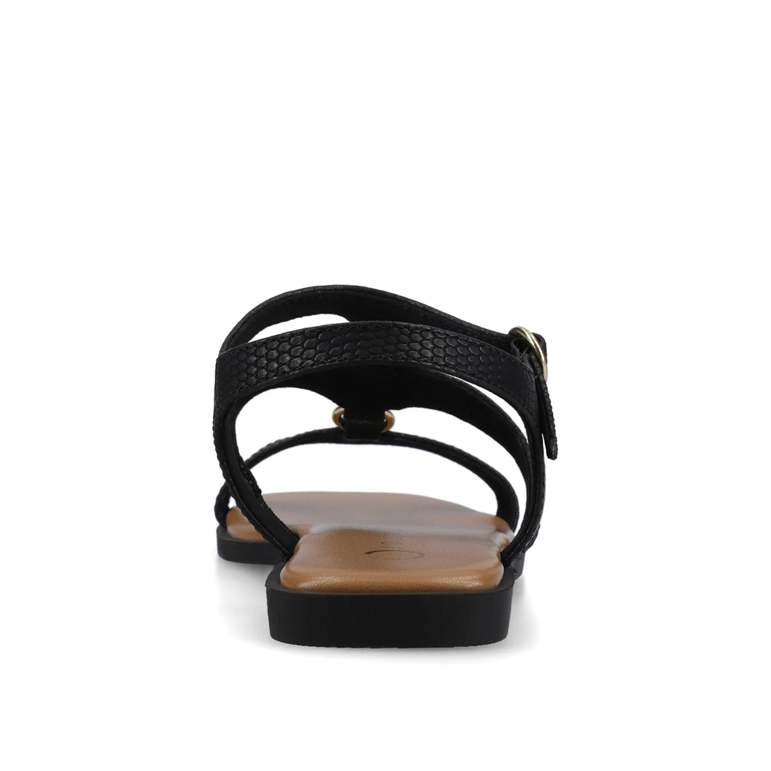 BRILEY ANKLE STRAP SANDALS - Black Lizard - Image 6