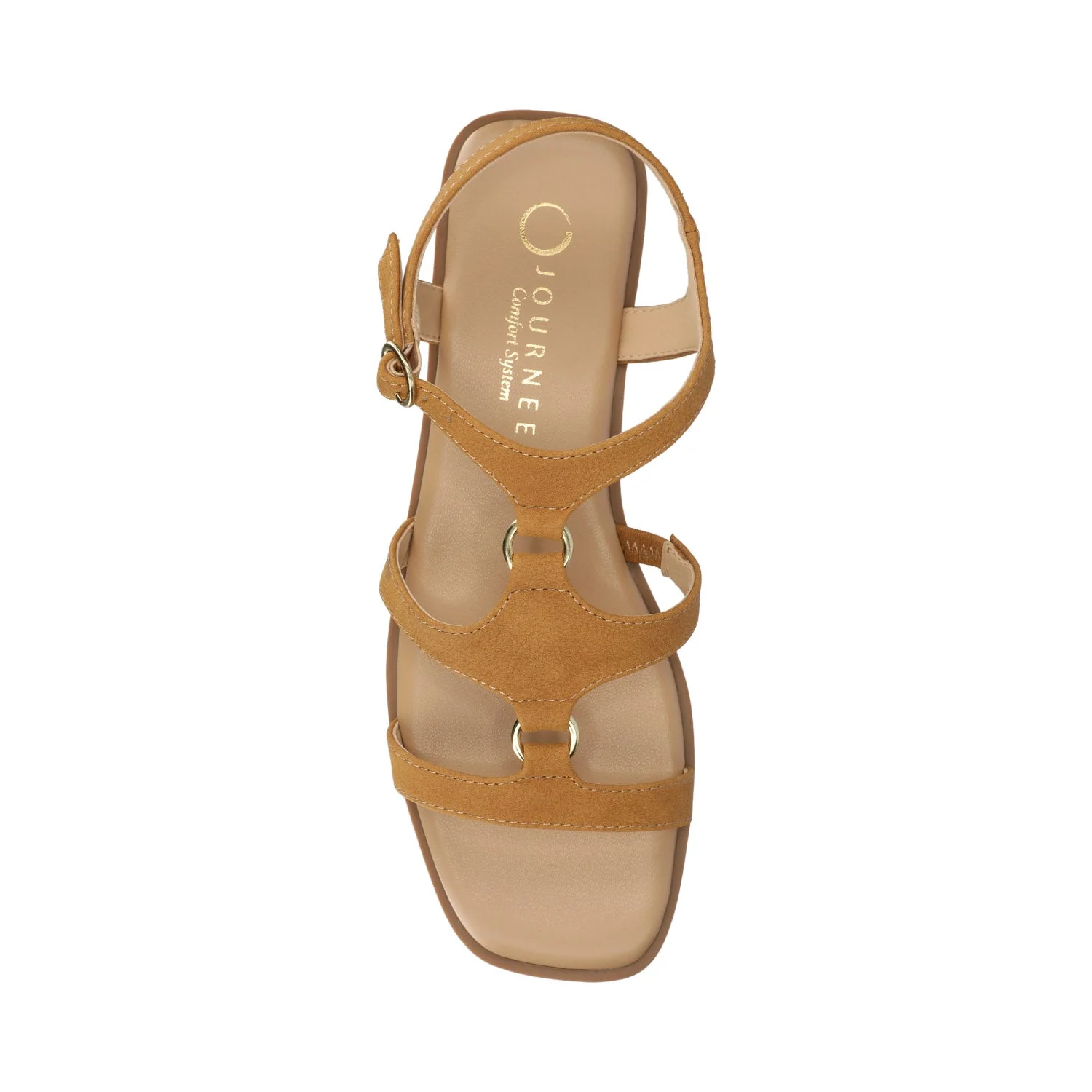 BRILEY ANKLE STRAP SANDALS - Cognac Nubuck - Image 4